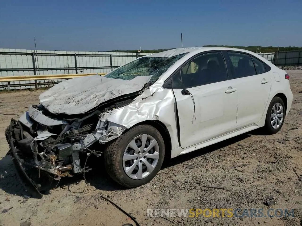 1 Photograph of a damaged car JTDEPMAE0MJ186898 TOYOTA COROLLA 2021