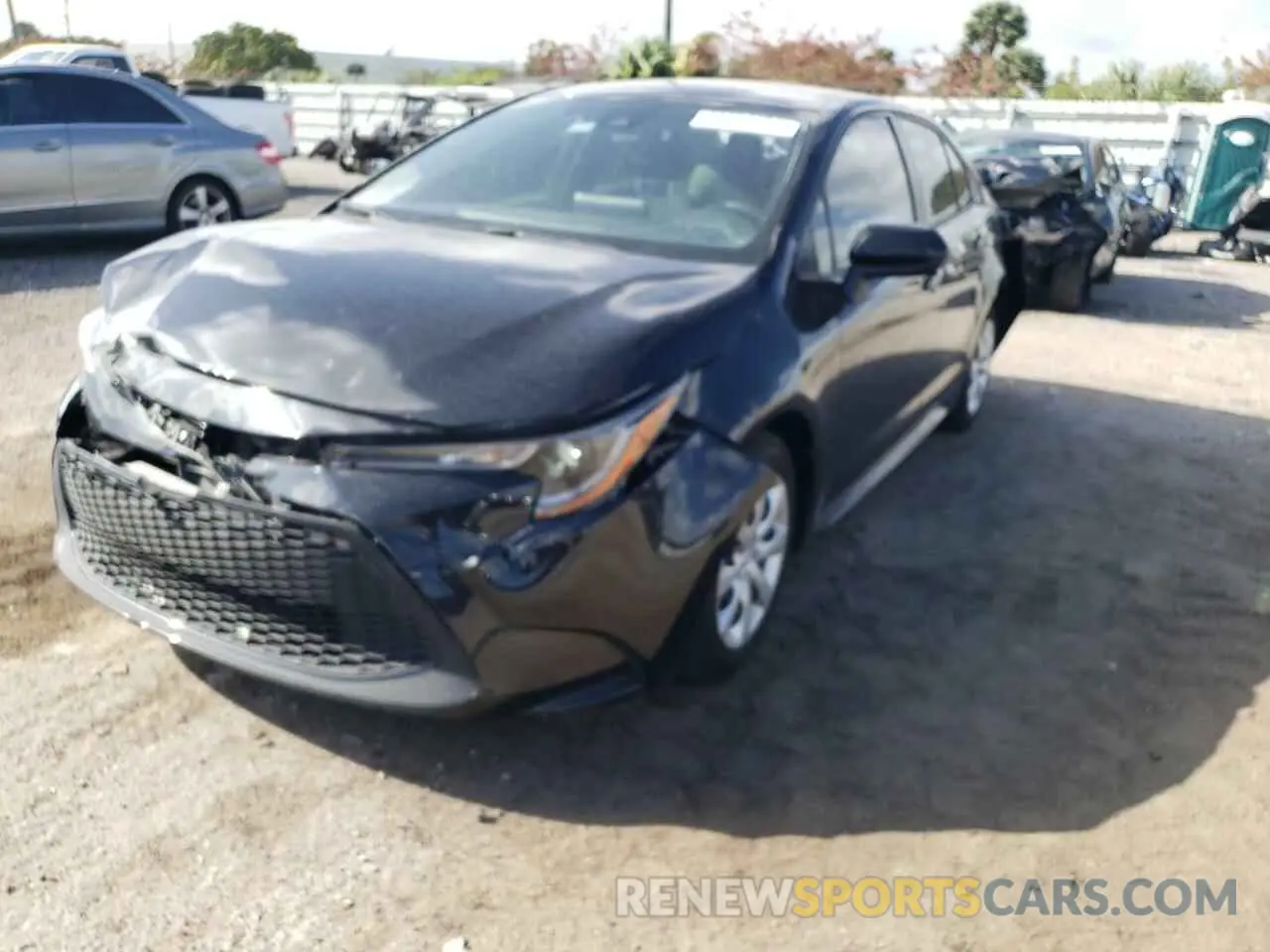 2 Photograph of a damaged car JTDEPMAE1MJ125284 TOYOTA COROLLA 2021
