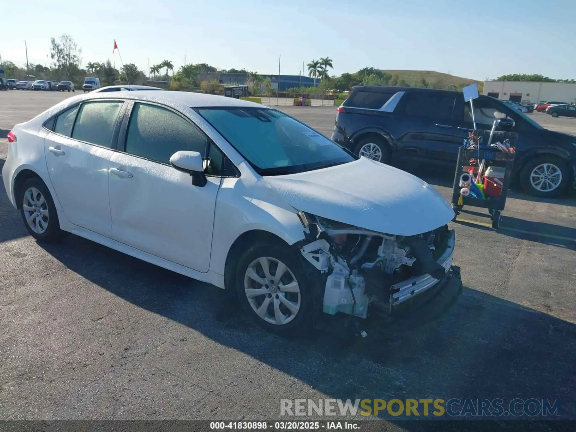 1 Photograph of a damaged car JTDEPMAE1MJ126631 TOYOTA COROLLA 2021