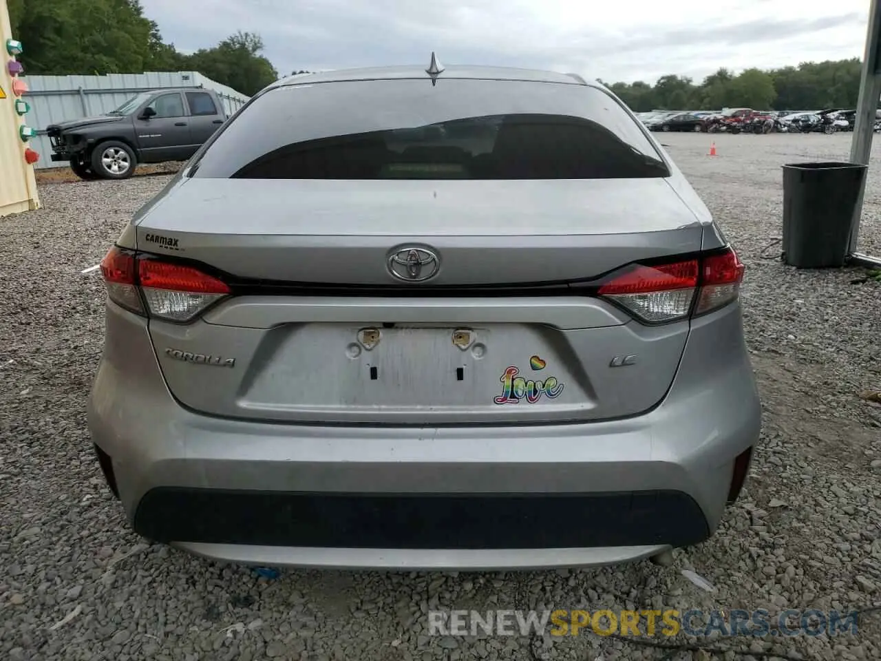 6 Photograph of a damaged car JTDEPMAE1MJ128167 TOYOTA COROLLA 2021