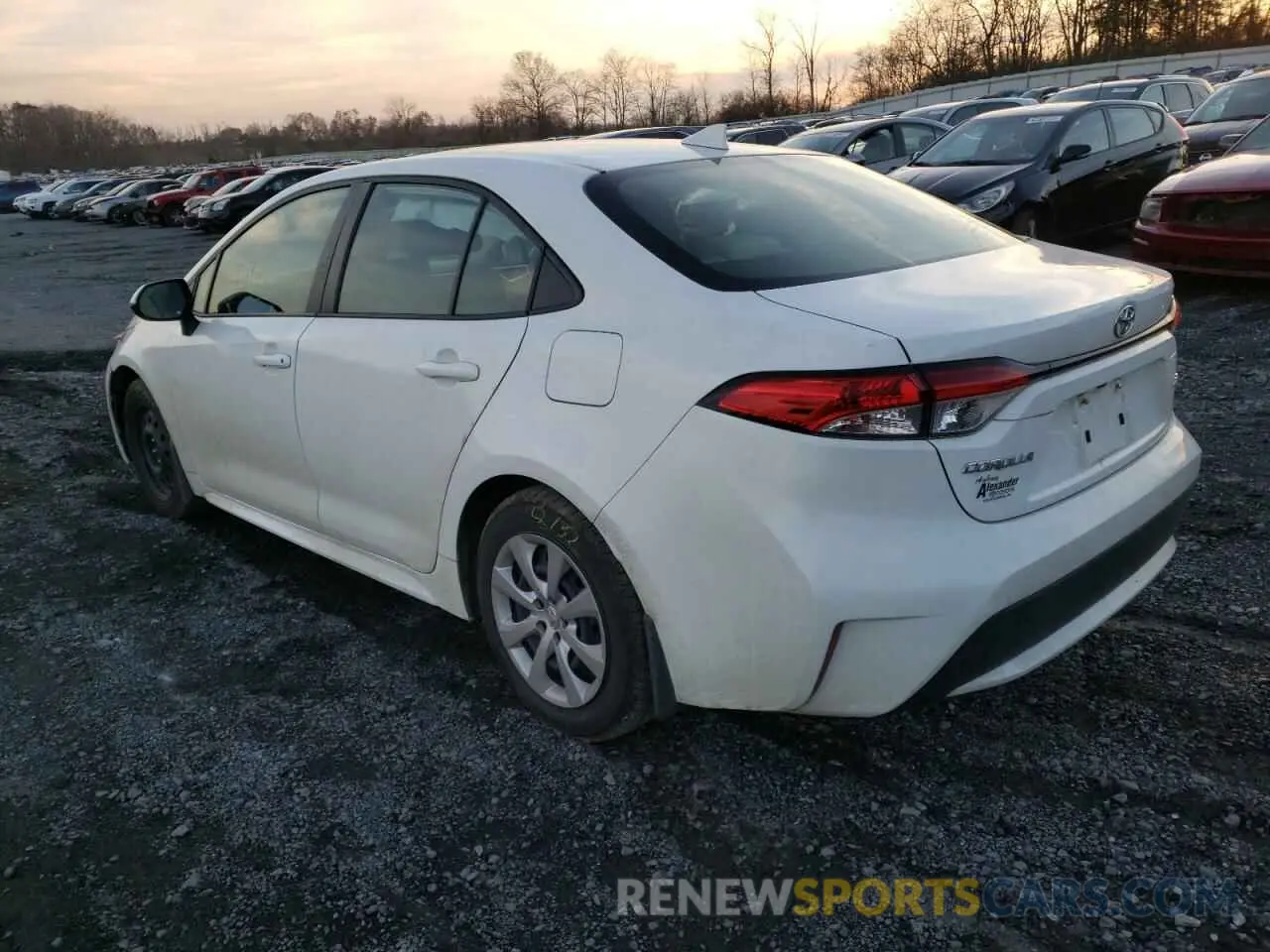 3 Фотография поврежденного автомобиля JTDEPMAE1MJ148595 TOYOTA COROLLA 2021