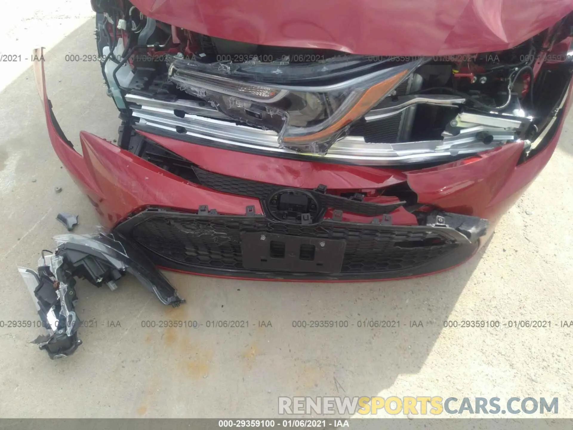 12 Photograph of a damaged car JTDEPMAE1MJ148659 TOYOTA COROLLA 2021