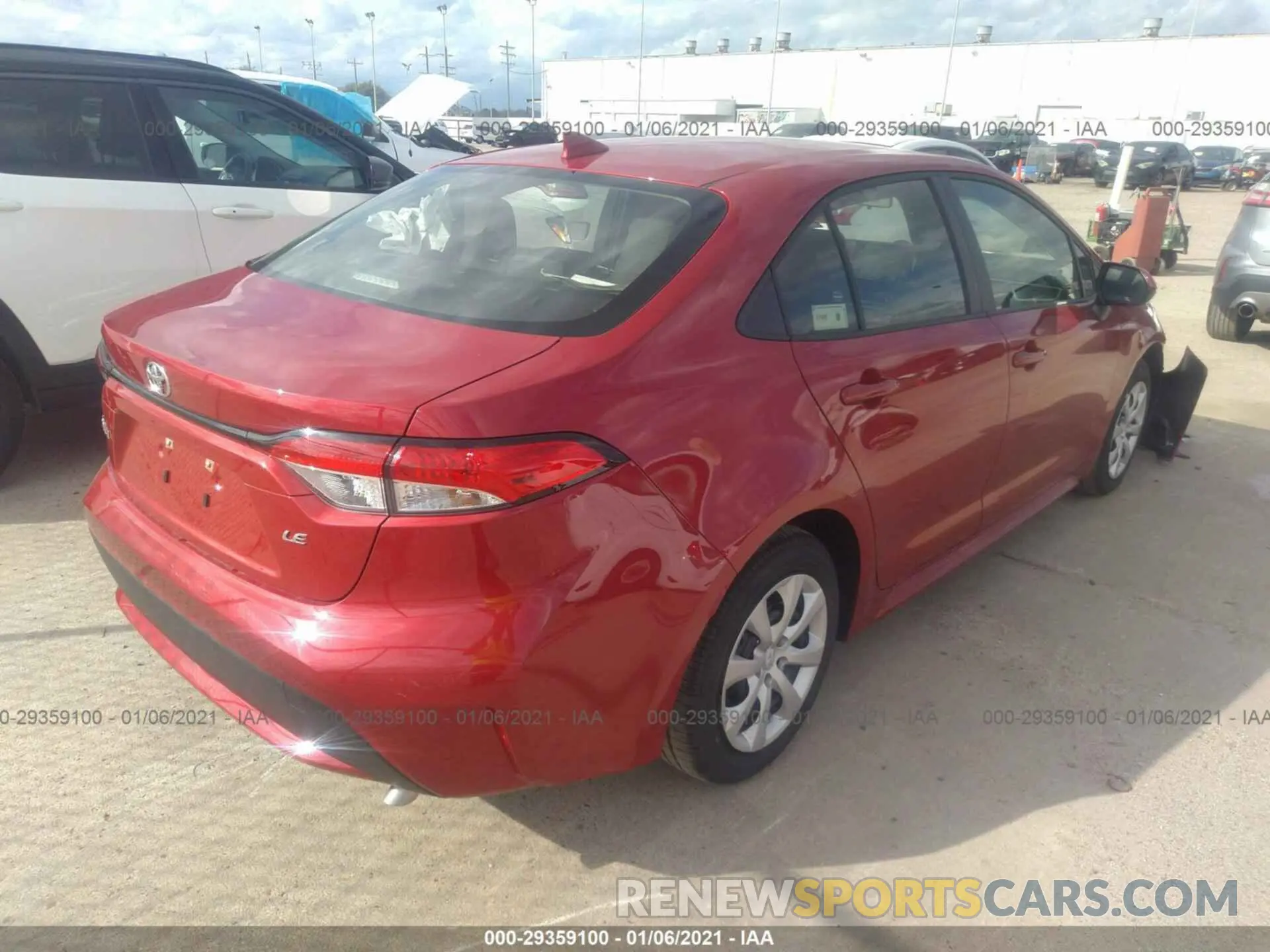 4 Photograph of a damaged car JTDEPMAE1MJ148659 TOYOTA COROLLA 2021