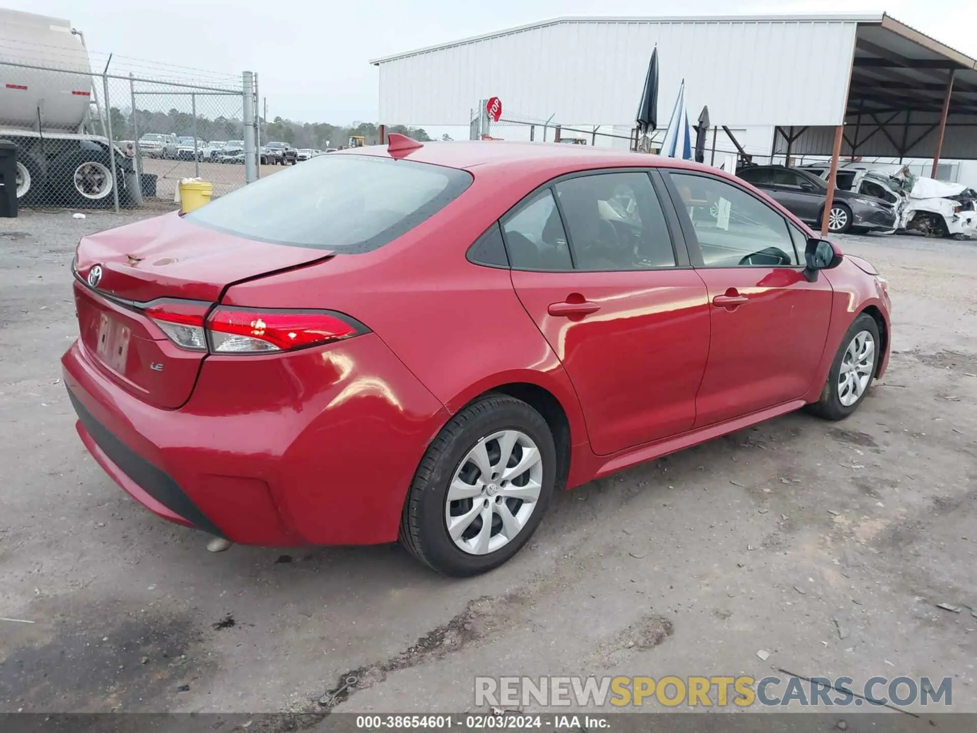 4 Photograph of a damaged car JTDEPMAE1MJ153568 TOYOTA COROLLA 2021