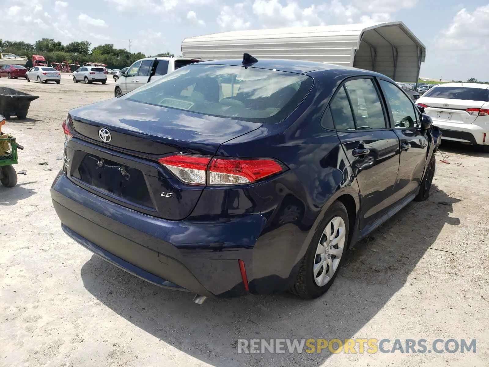 4 Photograph of a damaged car JTDEPMAE1MJ165137 TOYOTA COROLLA 2021