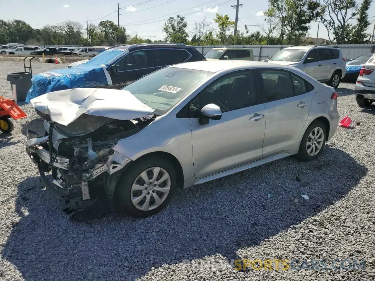 1 Photograph of a damaged car JTDEPMAE2MJ118439 TOYOTA COROLLA 2021