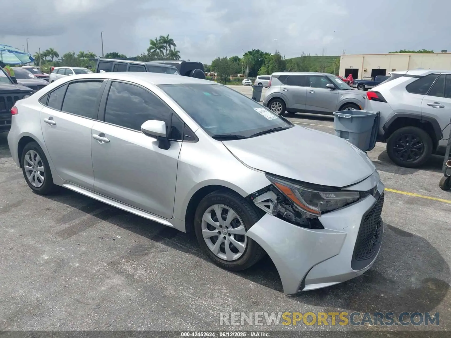 1 Photograph of a damaged car JTDEPMAE2MJ118991 TOYOTA COROLLA 2021