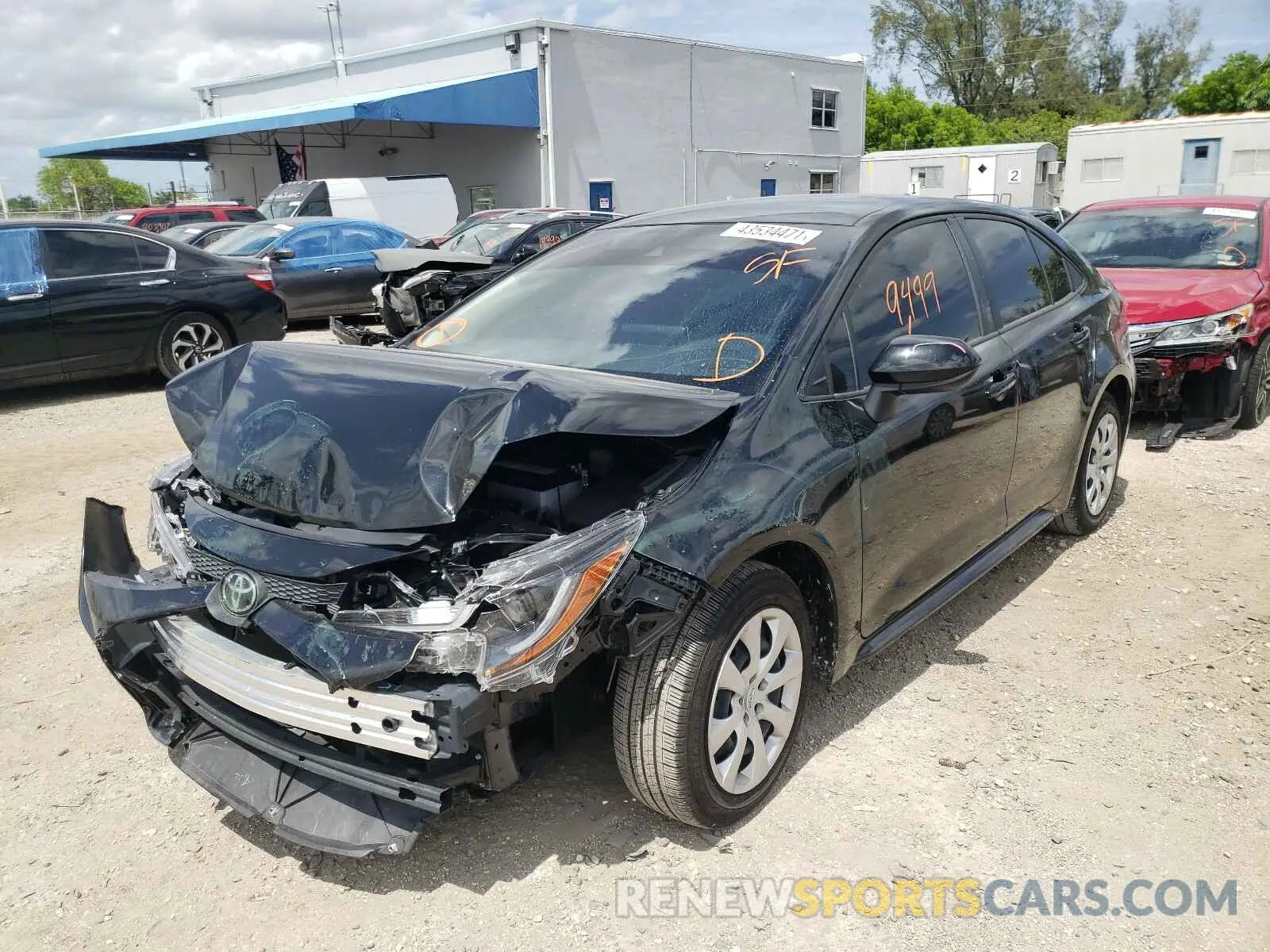 2 Photograph of a damaged car JTDEPMAE2MJ119476 TOYOTA COROLLA 2021