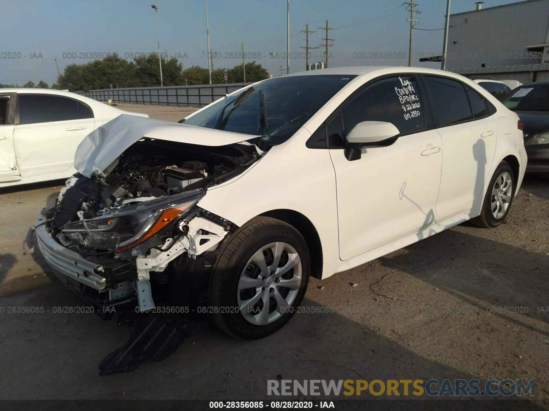 2 Photograph of a damaged car JTDEPMAE2MJ122930 TOYOTA COROLLA 2021