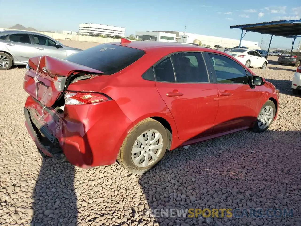 3 Photograph of a damaged car JTDEPMAE2MJ125777 TOYOTA COROLLA 2021