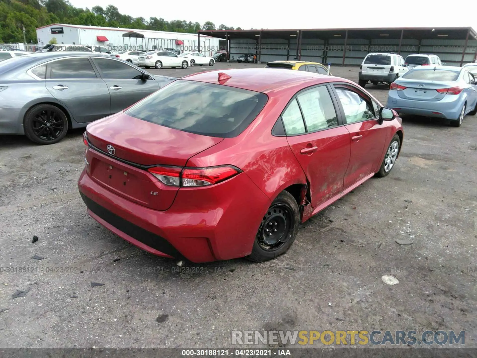 4 Photograph of a damaged car JTDEPMAE2MJ133409 TOYOTA COROLLA 2021