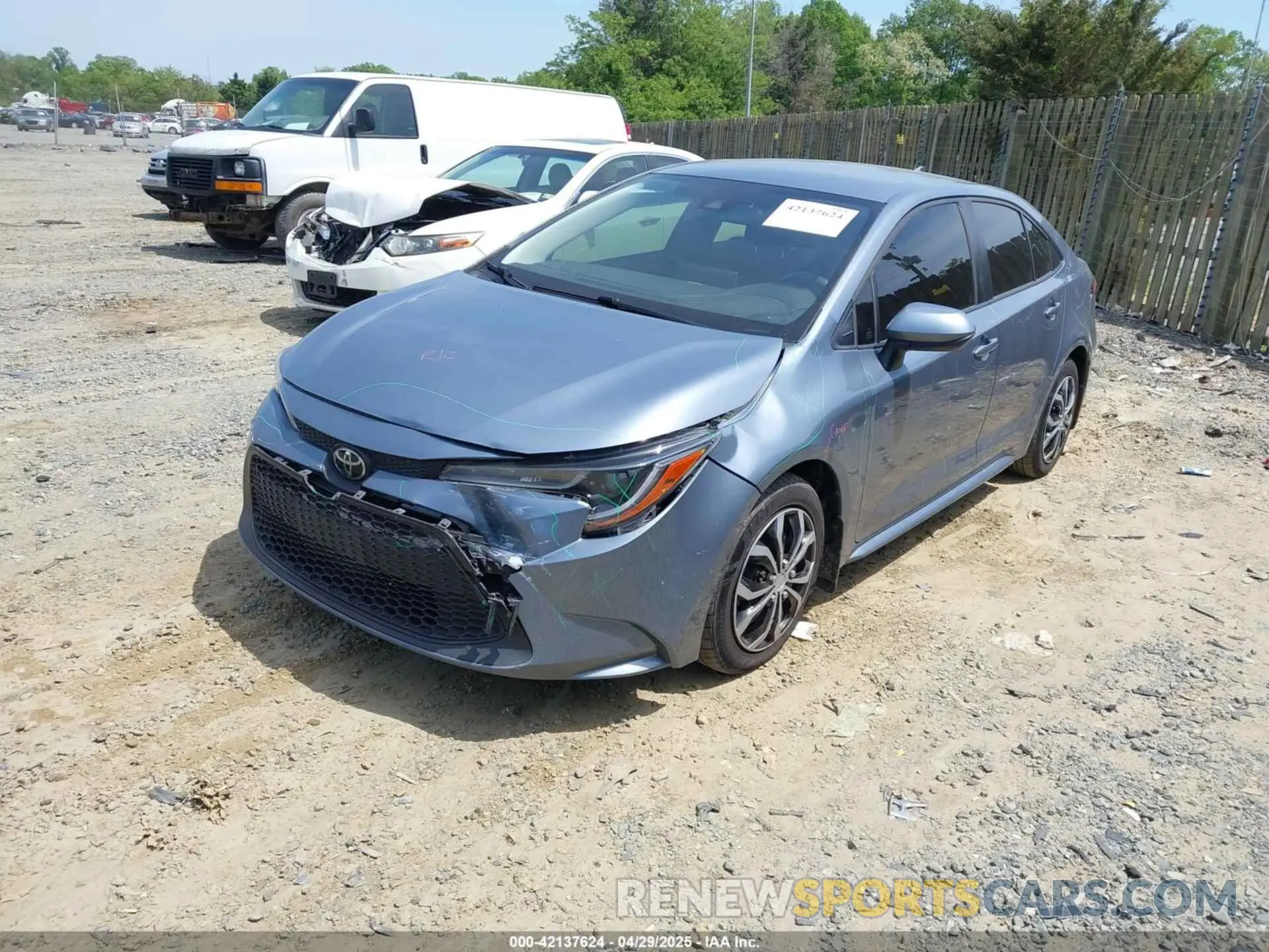 2 Photograph of a damaged car JTDEPMAE2MJ148539 TOYOTA COROLLA 2021