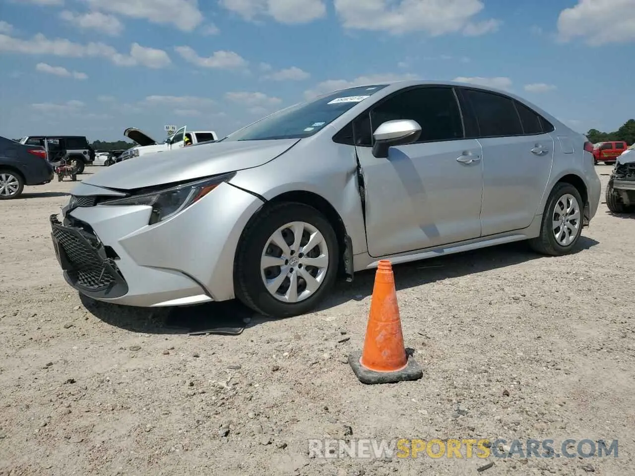 1 Photograph of a damaged car JTDEPMAE2MJ148881 TOYOTA COROLLA 2021