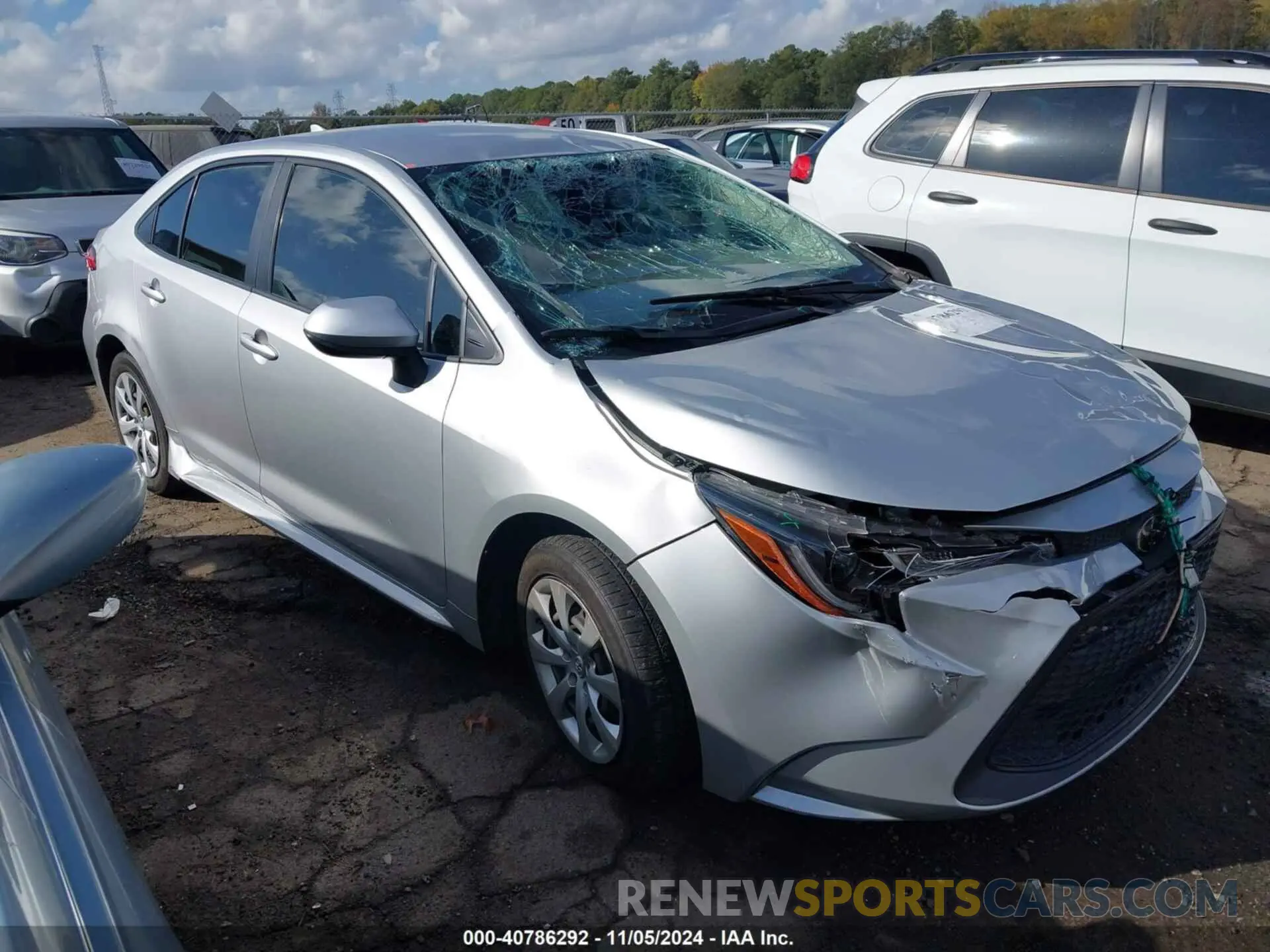 1 Photograph of a damaged car JTDEPMAE2MJ155197 TOYOTA COROLLA 2021