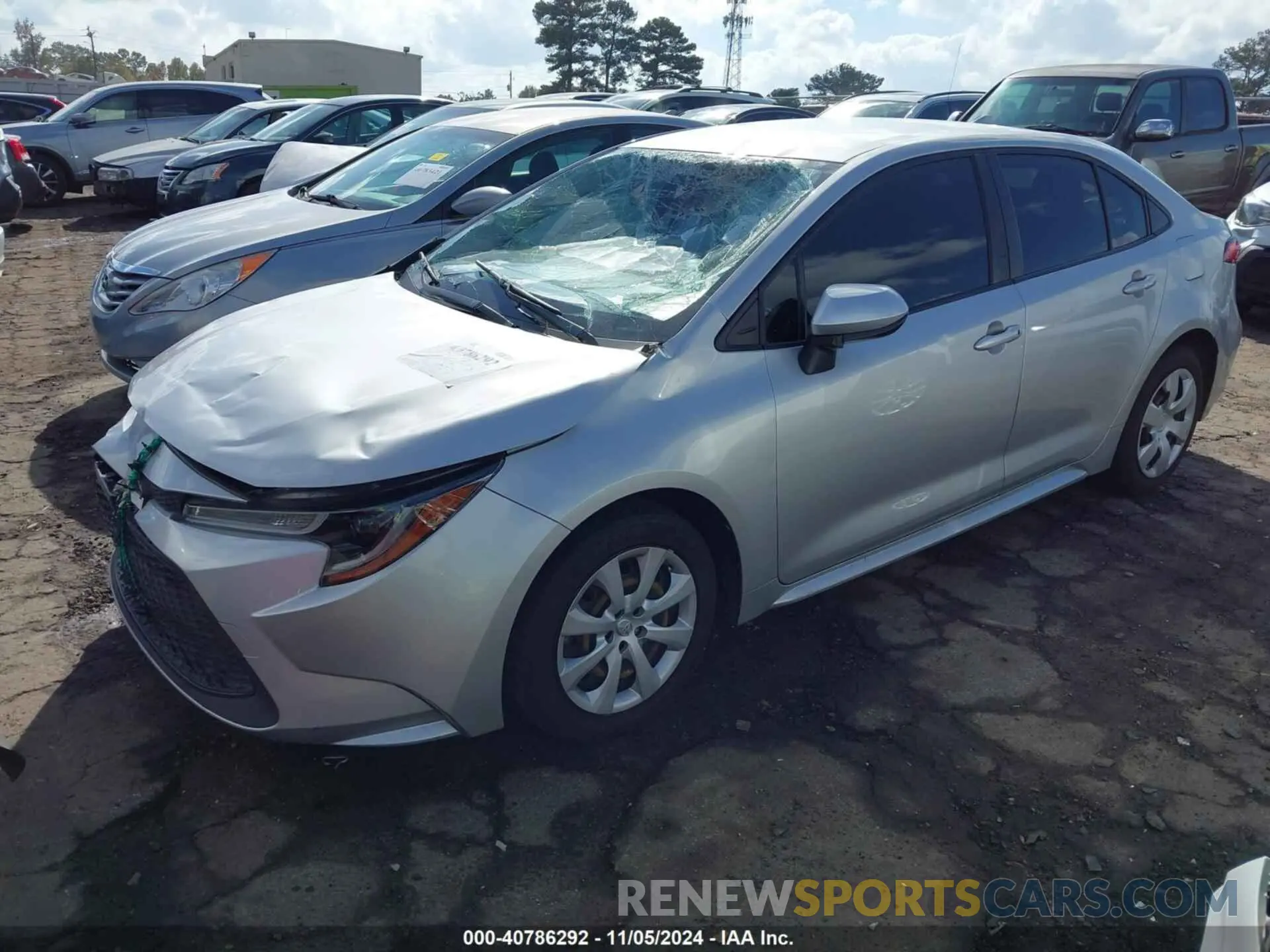 2 Photograph of a damaged car JTDEPMAE2MJ155197 TOYOTA COROLLA 2021