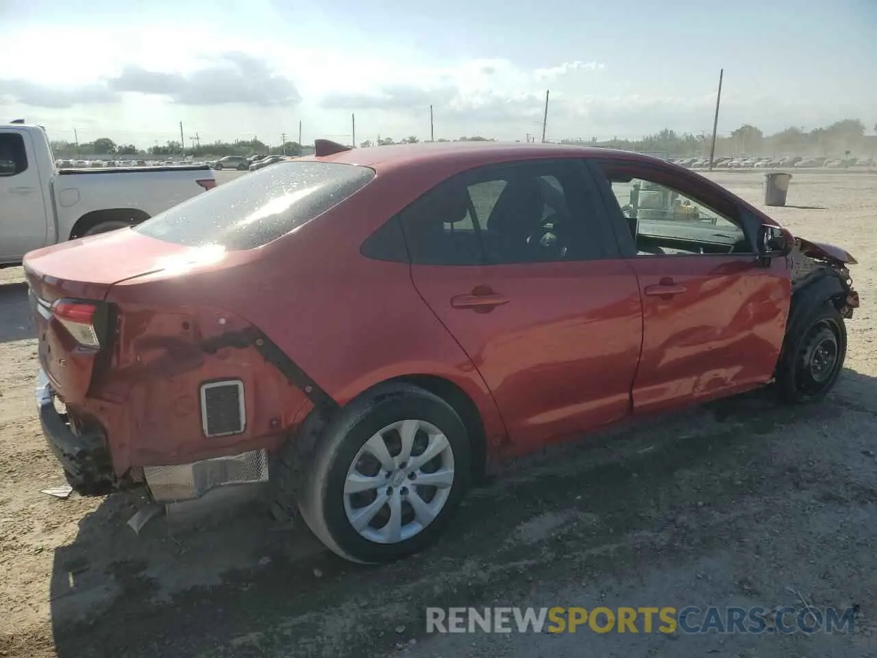 3 Photograph of a damaged car JTDEPMAE2MJ159024 TOYOTA COROLLA 2021