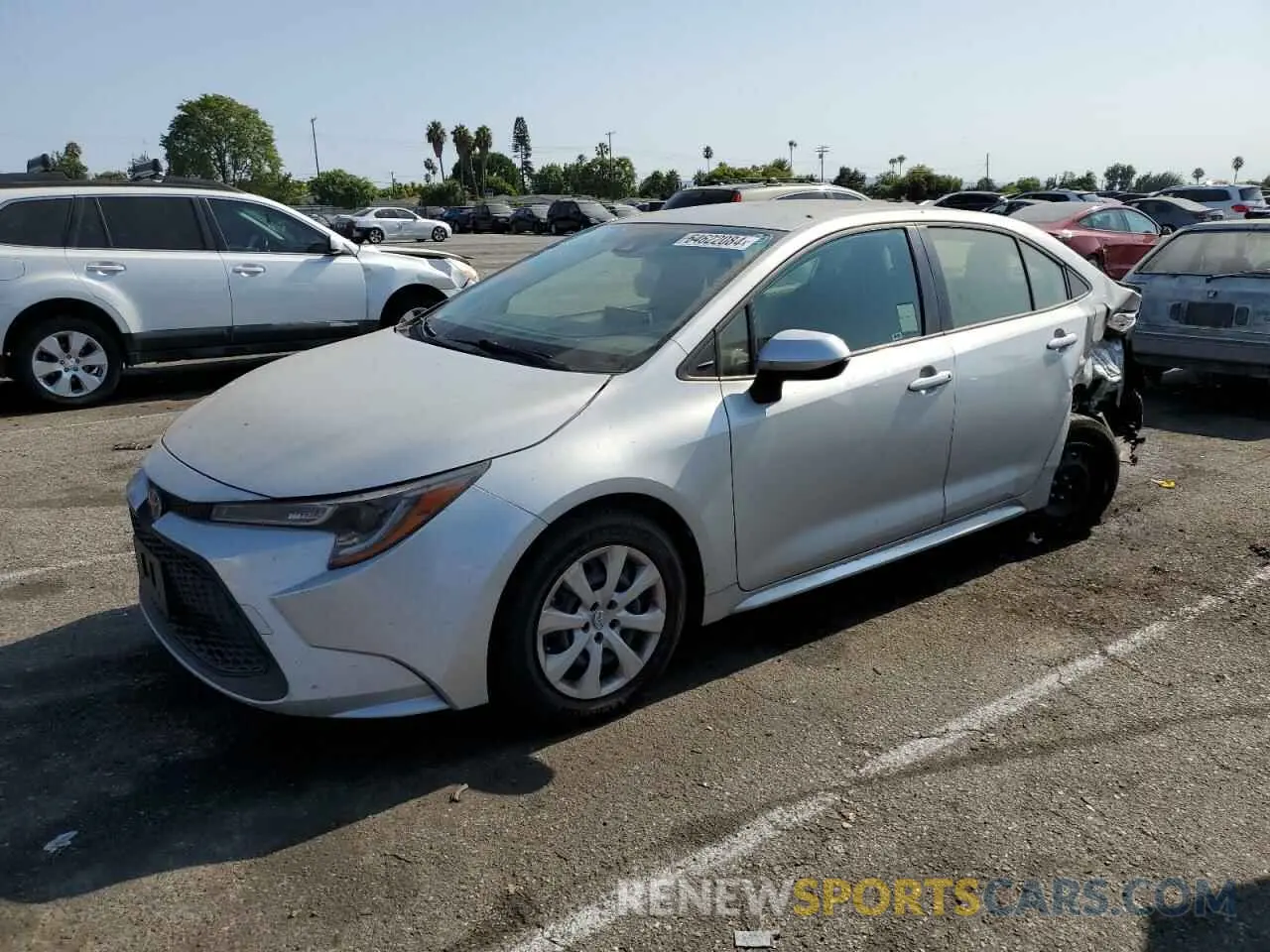 1 Фотография поврежденного автомобиля JTDEPMAE3MJ157282 TOYOTA COROLLA 2021