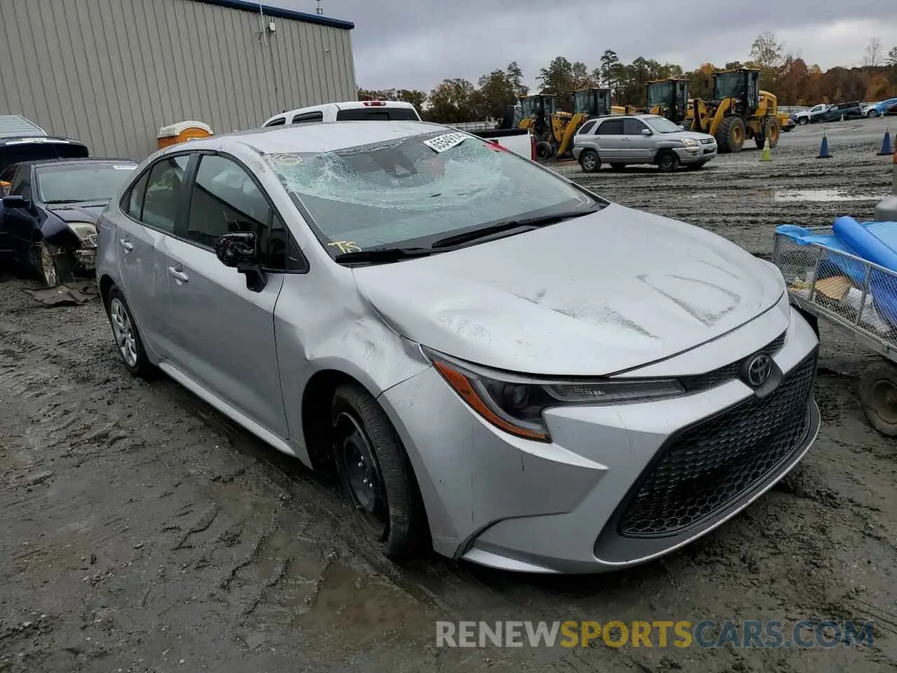 1 Photograph of a damaged car JTDEPMAE3MJ164457 TOYOTA COROLLA 2021