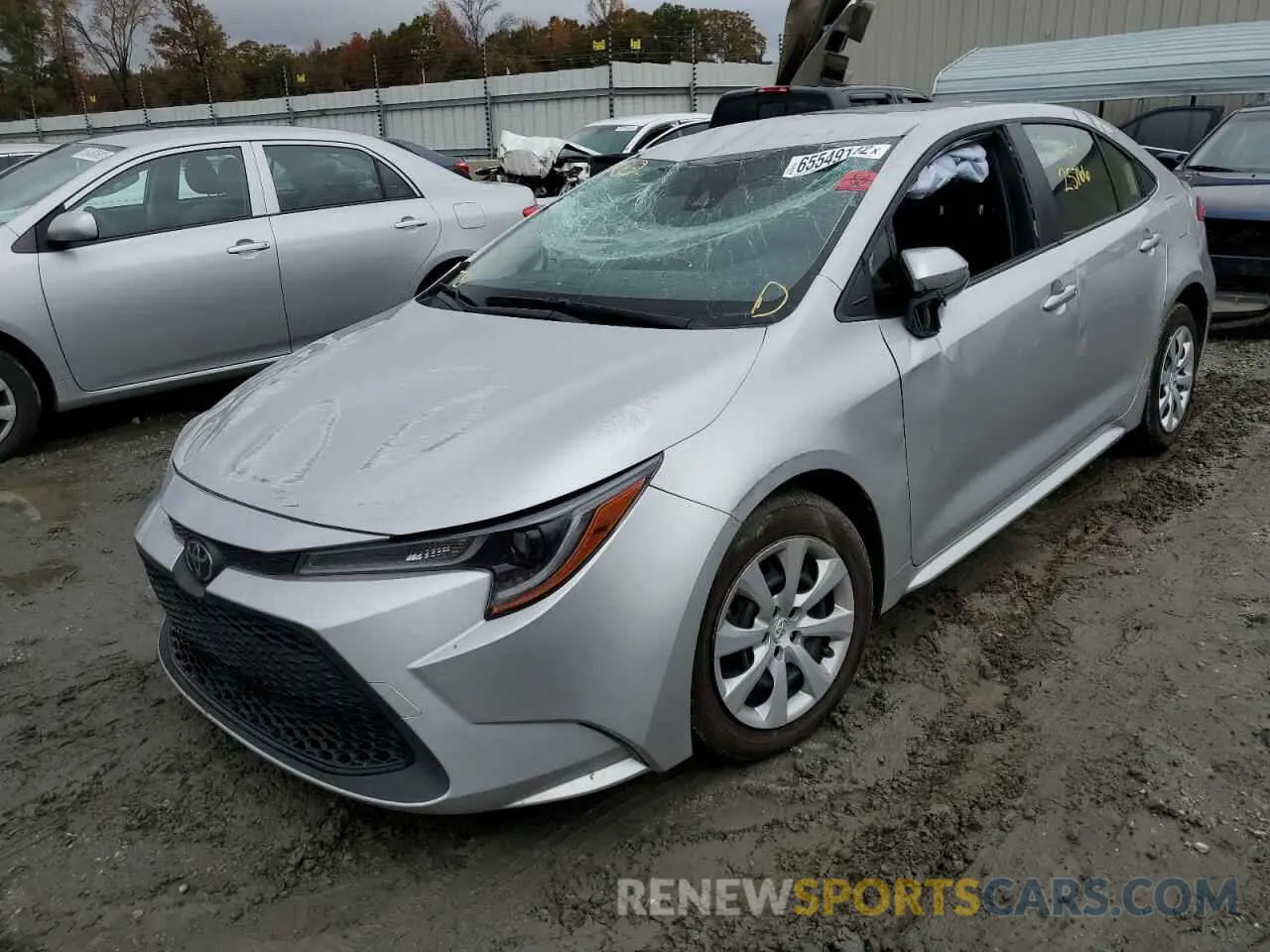 2 Photograph of a damaged car JTDEPMAE3MJ164457 TOYOTA COROLLA 2021