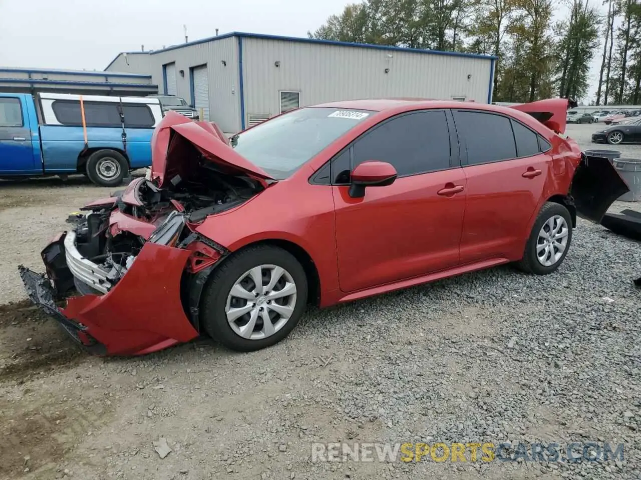 1 Photograph of a damaged car JTDEPMAE3MJ174471 TOYOTA COROLLA 2021