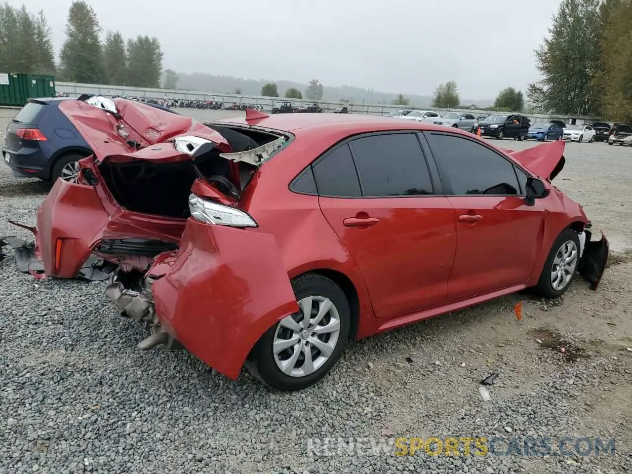 3 Photograph of a damaged car JTDEPMAE3MJ174471 TOYOTA COROLLA 2021