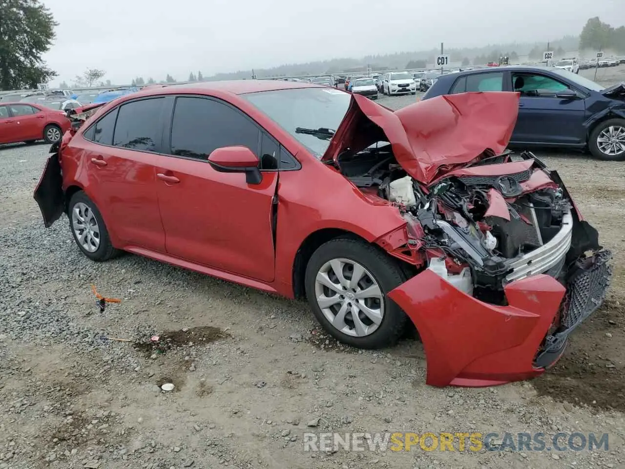 4 Photograph of a damaged car JTDEPMAE3MJ174471 TOYOTA COROLLA 2021