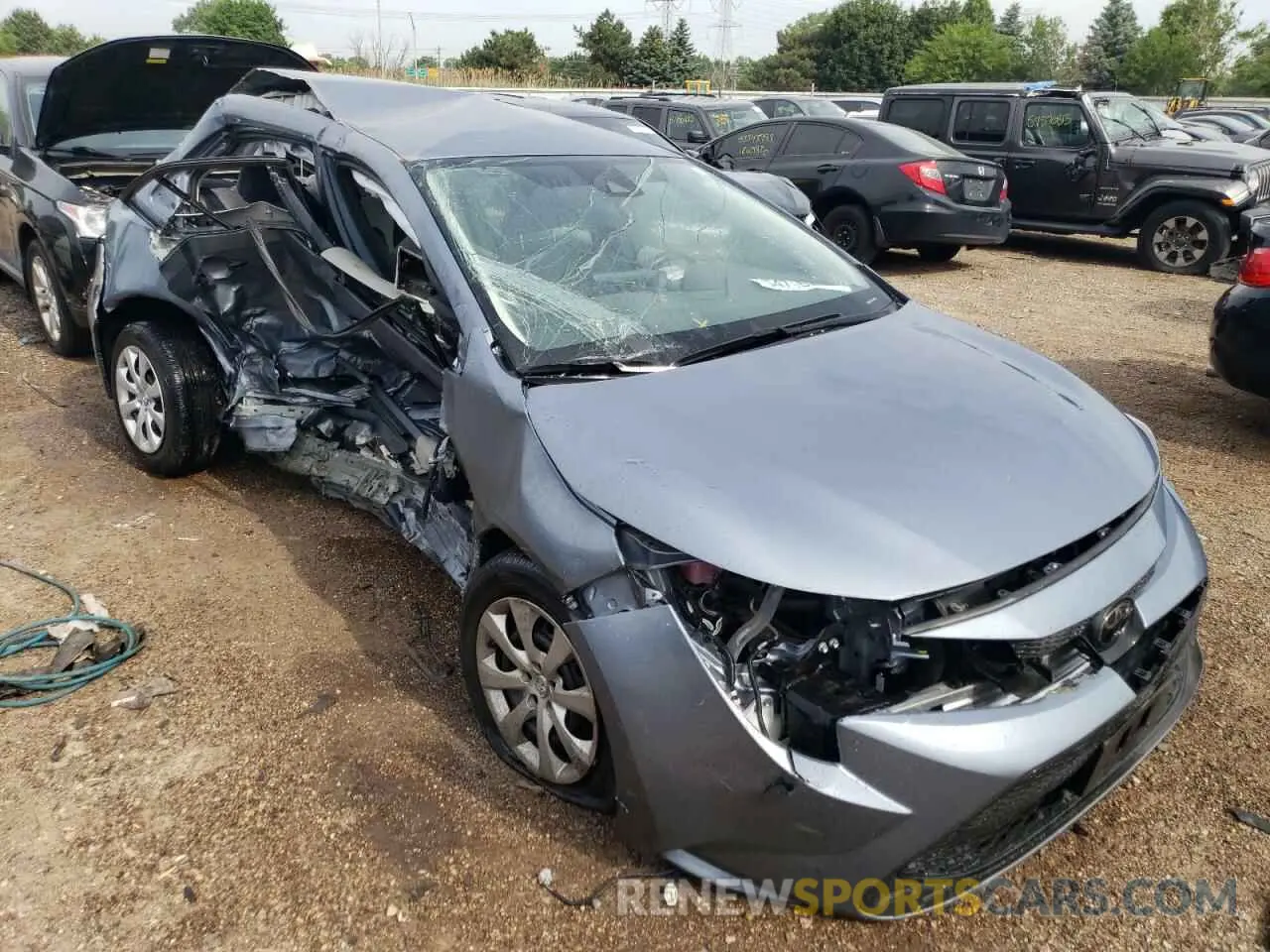4 Photograph of a damaged car JTDEPMAE4MJ117731 TOYOTA COROLLA 2021