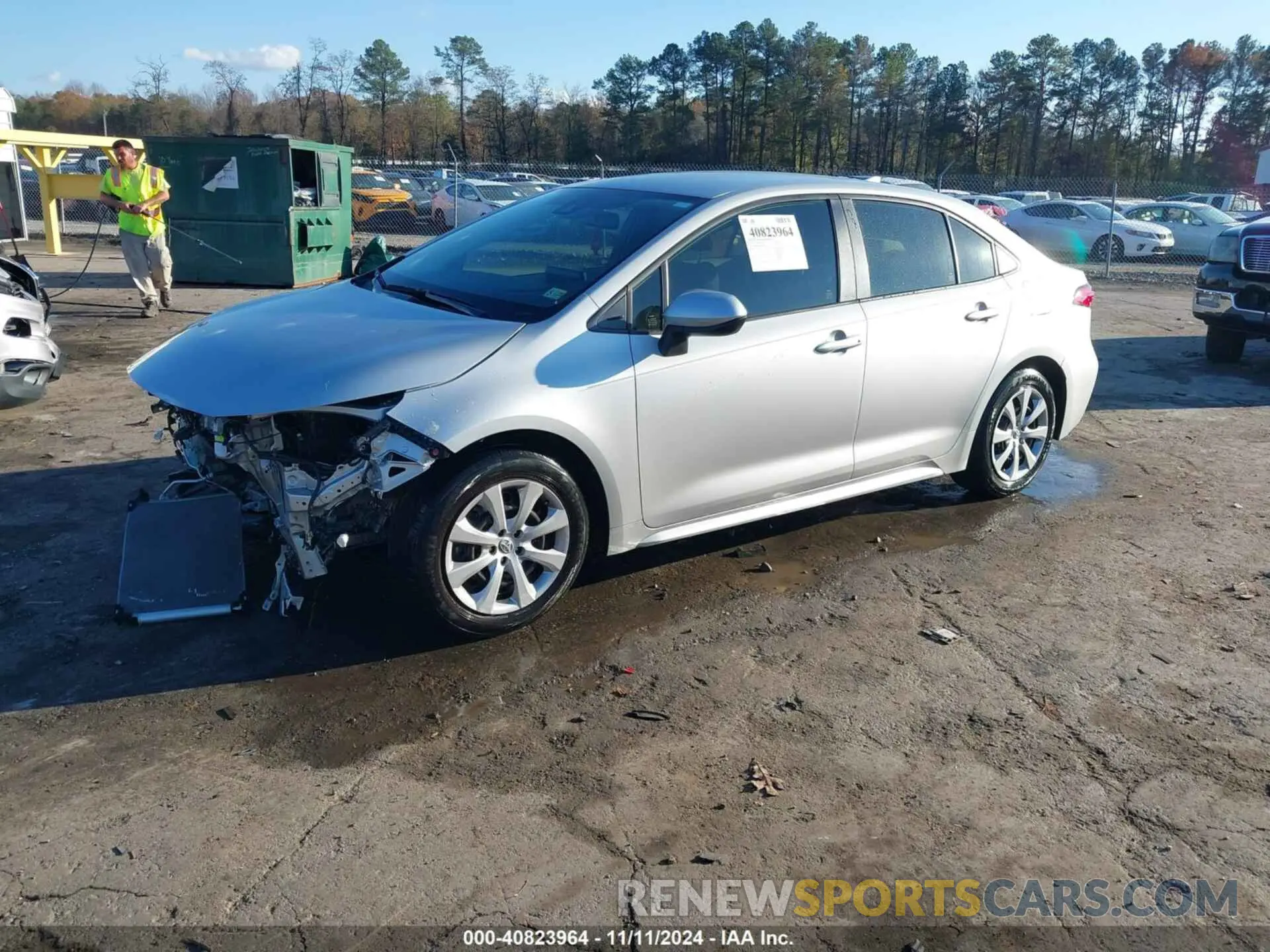 2 Photograph of a damaged car JTDEPMAE4MJ126901 TOYOTA COROLLA 2021