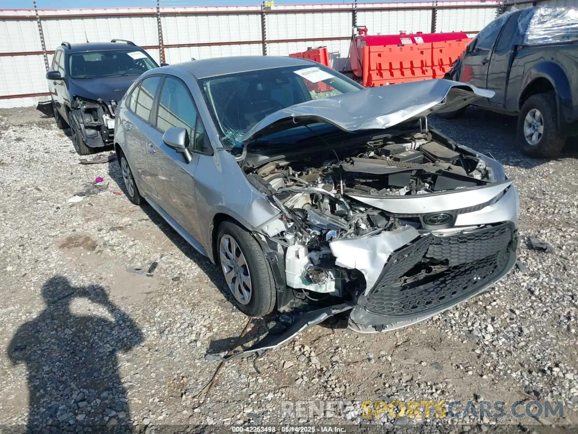 1 Photograph of a damaged car JTDEPMAE4MJ142001 TOYOTA COROLLA 2021