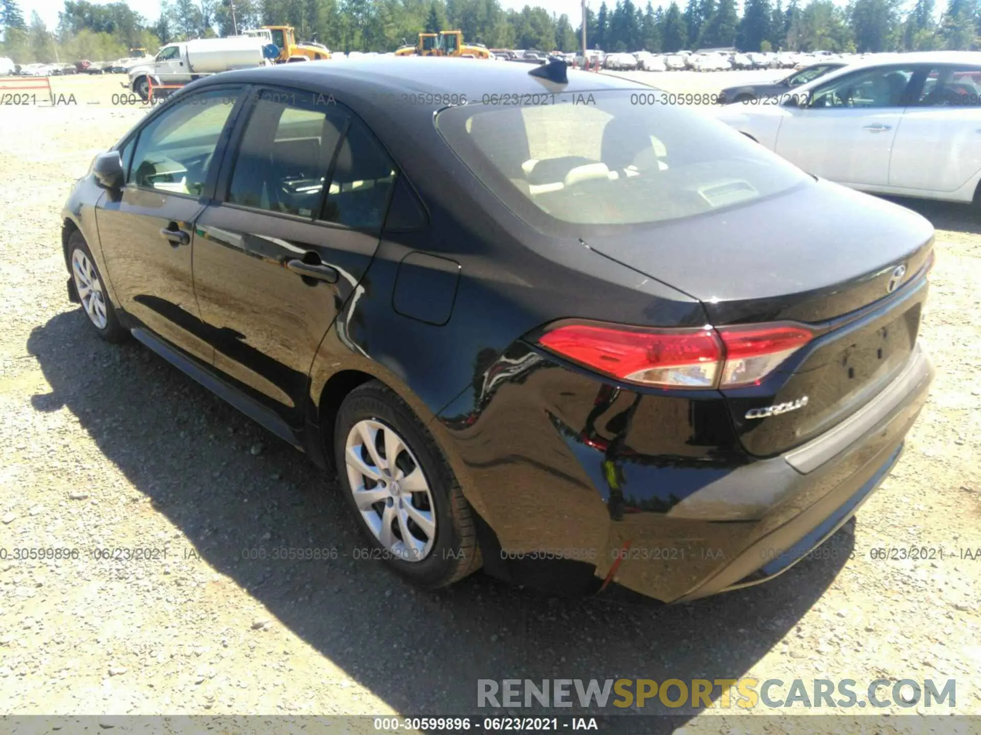 3 Photograph of a damaged car JTDEPMAE4MJ151099 TOYOTA COROLLA 2021