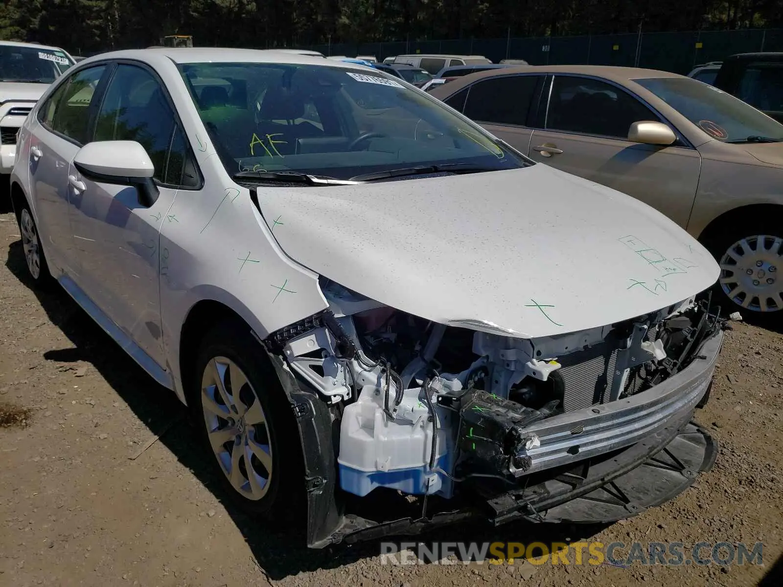 1 Photograph of a damaged car JTDEPMAE4MJ156724 TOYOTA COROLLA 2021