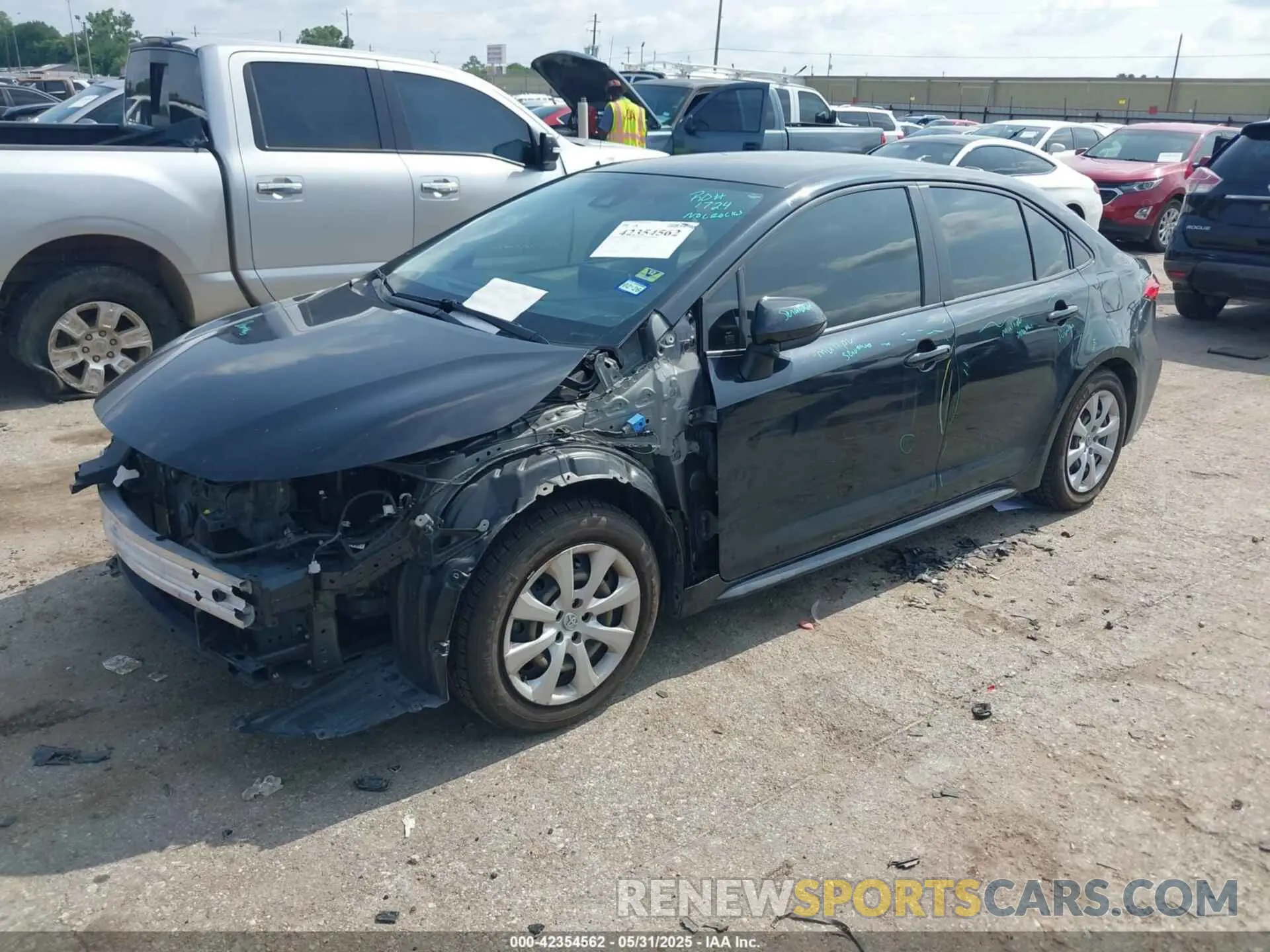 2 Photograph of a damaged car JTDEPMAE4MJ166315 TOYOTA COROLLA 2021