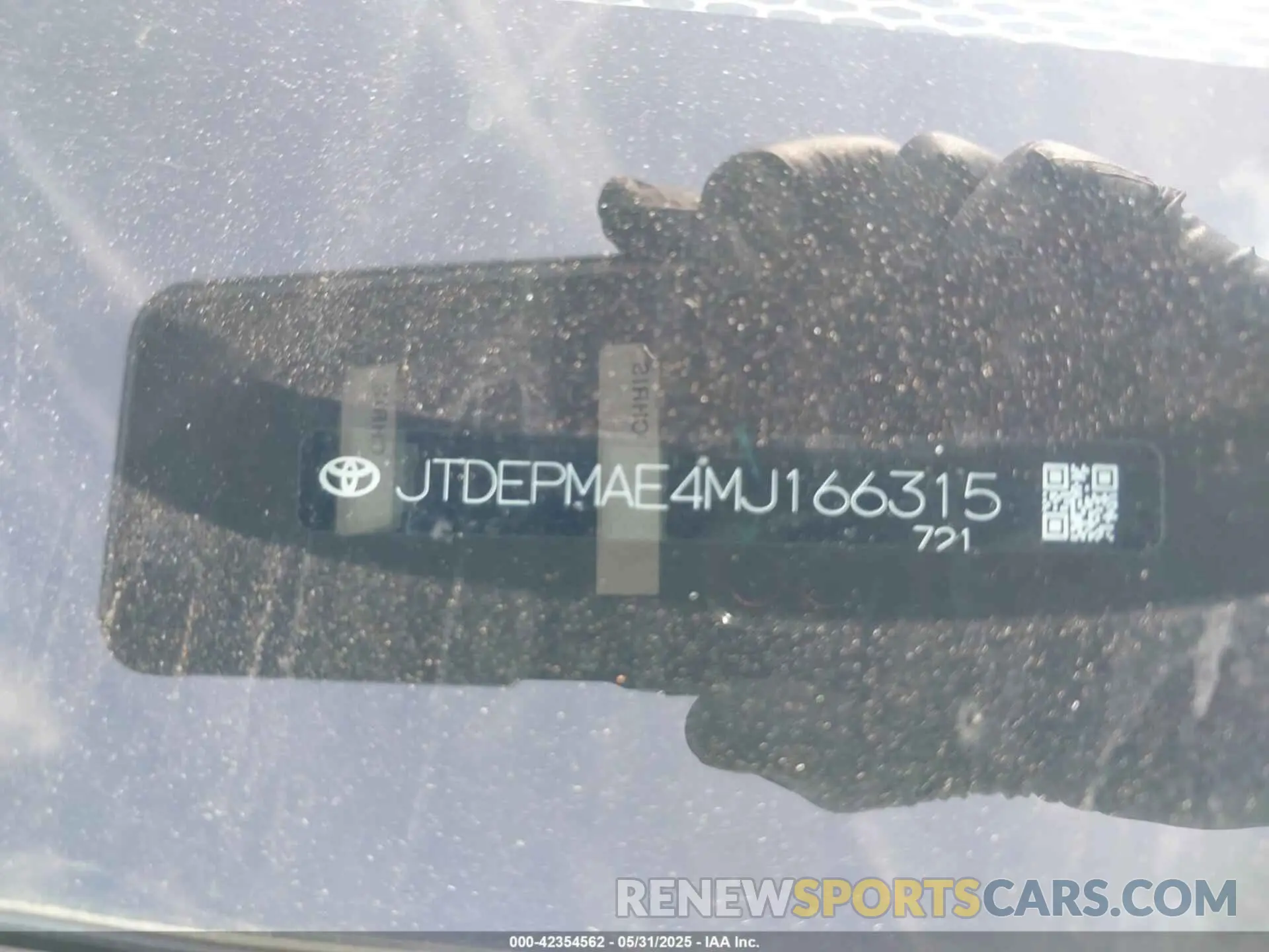 9 Photograph of a damaged car JTDEPMAE4MJ166315 TOYOTA COROLLA 2021