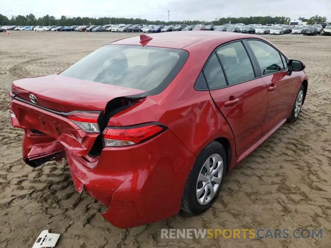 4 Photograph of a damaged car JTDEPMAE4MJ187942 TOYOTA COROLLA 2021