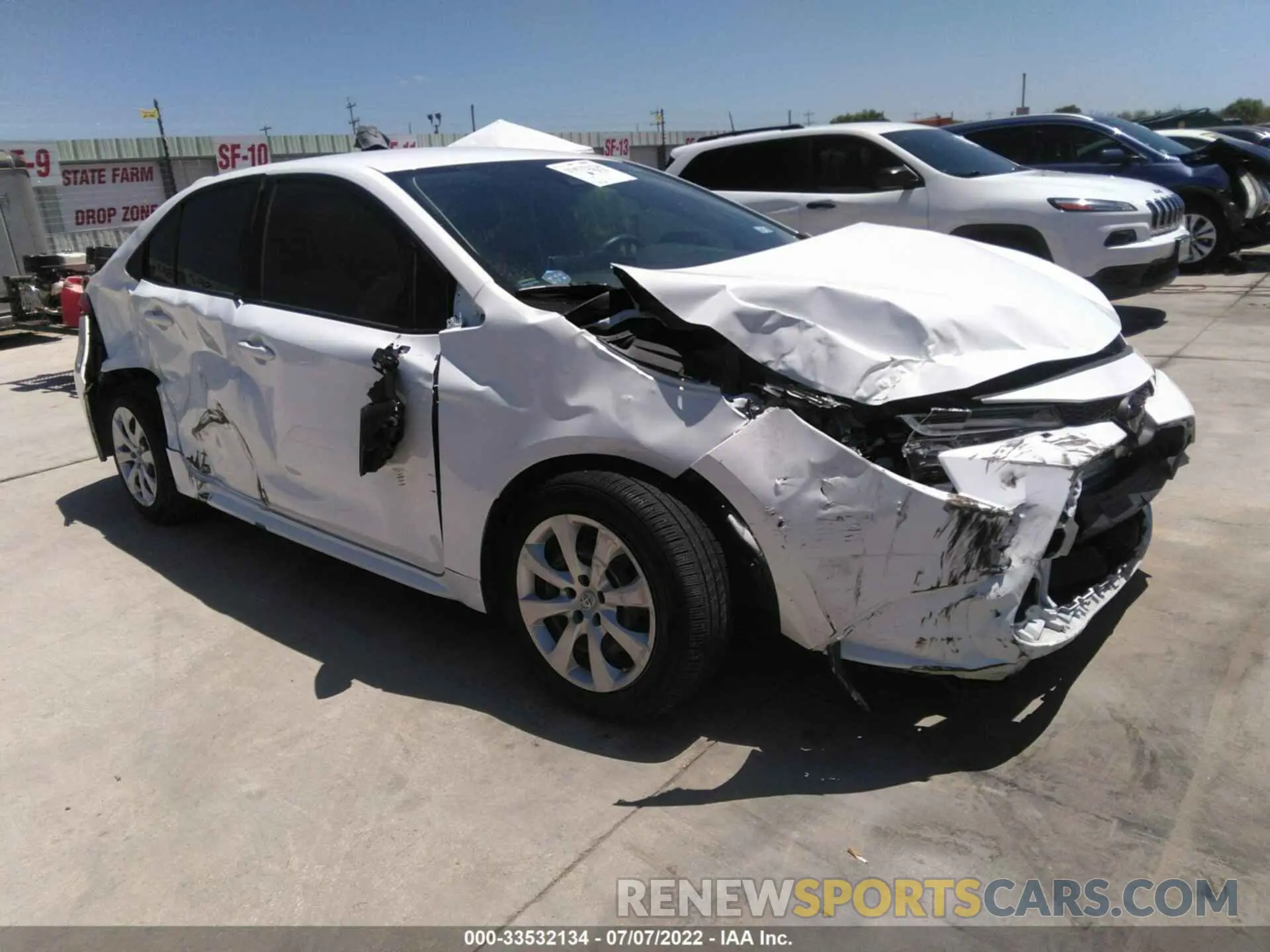 1 Photograph of a damaged car JTDEPMAE5MJ119231 TOYOTA COROLLA 2021