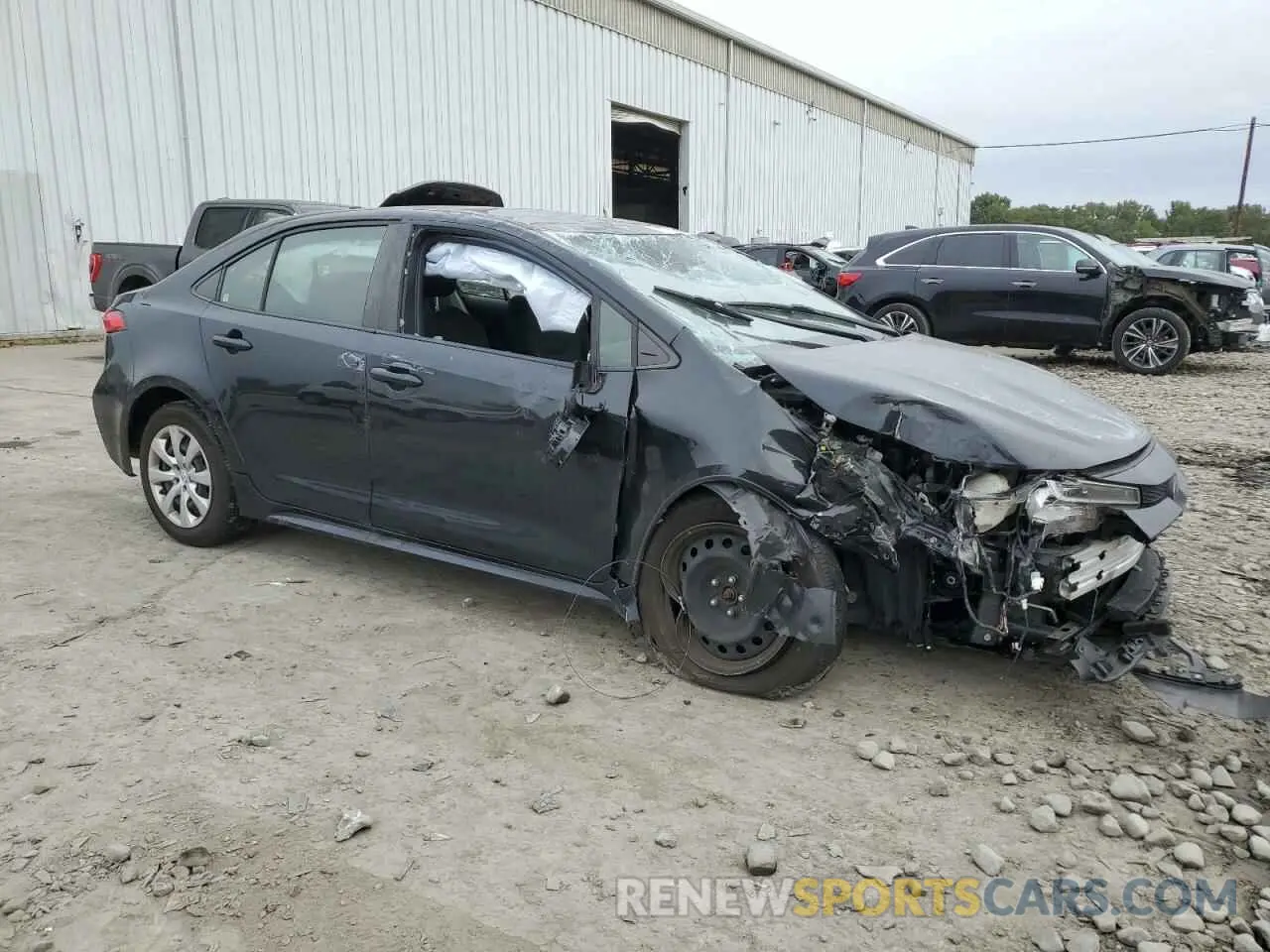 4 Photograph of a damaged car JTDEPMAE5MJ120377 TOYOTA COROLLA 2021