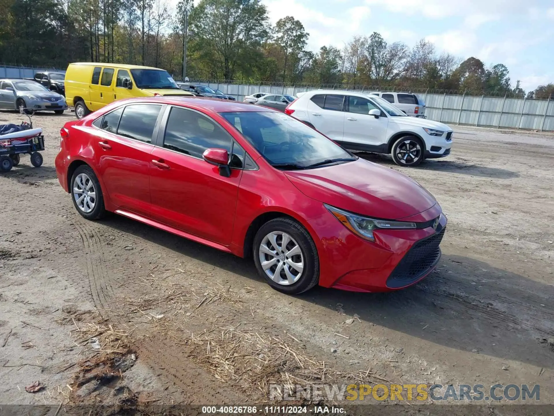 1 Photograph of a damaged car JTDEPMAE5MJ124784 TOYOTA COROLLA 2021