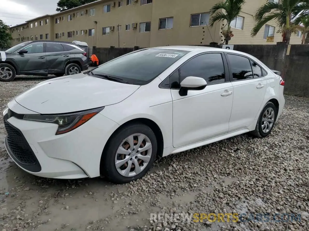 1 Photograph of a damaged car JTDEPMAE5MJ128107 TOYOTA COROLLA 2021