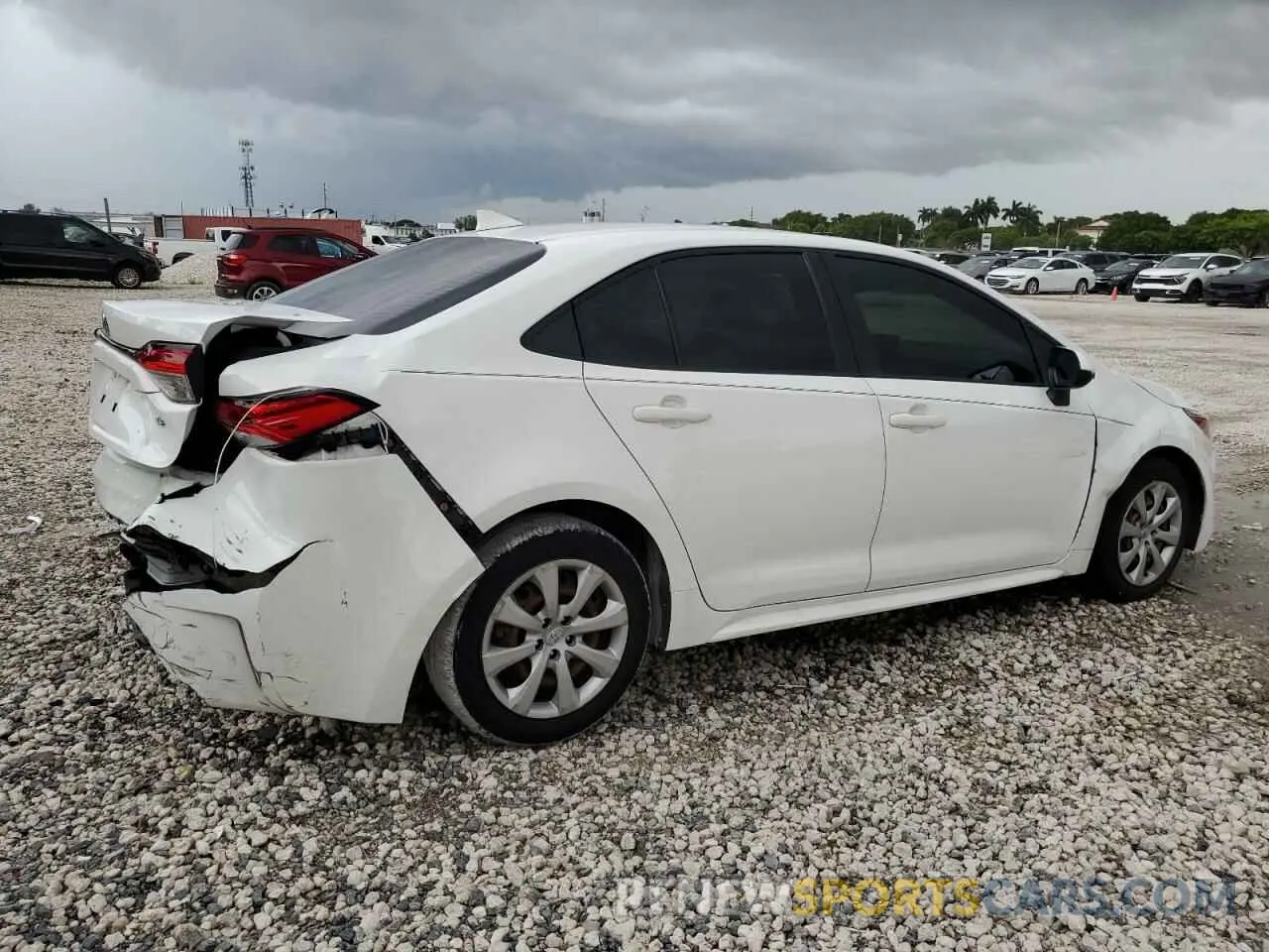 3 Photograph of a damaged car JTDEPMAE5MJ128107 TOYOTA COROLLA 2021