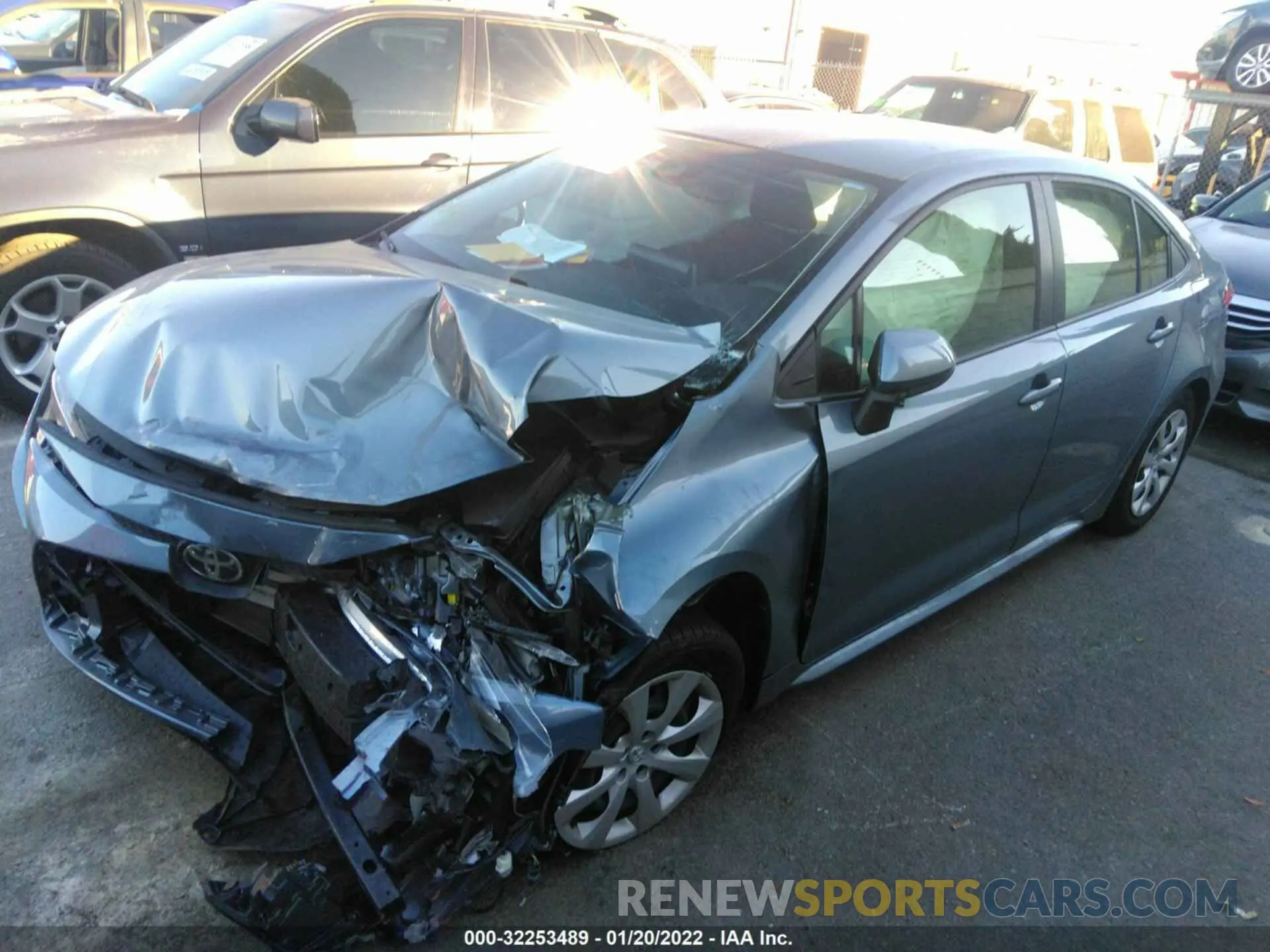 2 Photograph of a damaged car JTDEPMAE5MJ129063 TOYOTA COROLLA 2021