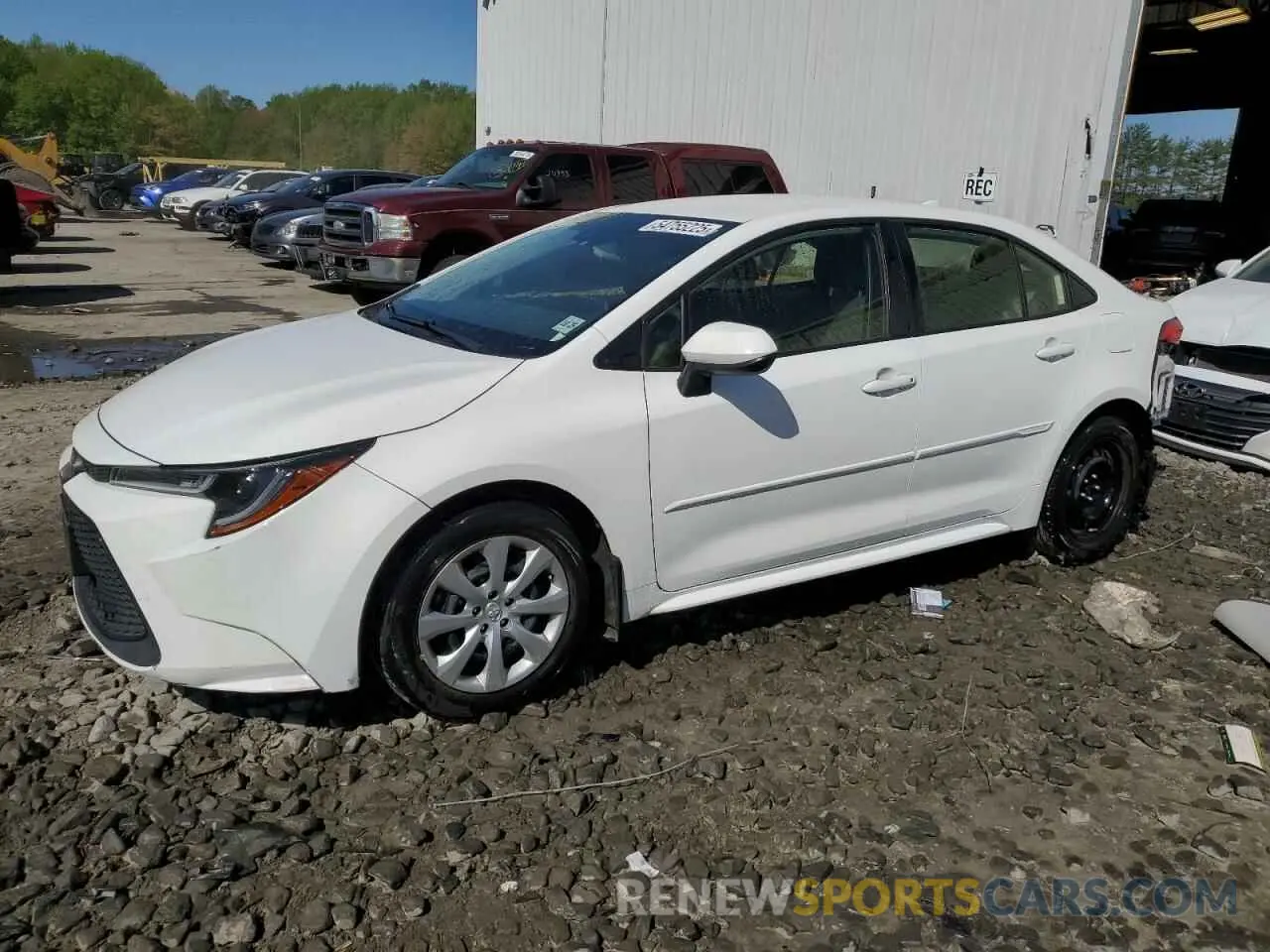1 Photograph of a damaged car JTDEPMAE5MJ132786 TOYOTA COROLLA 2021