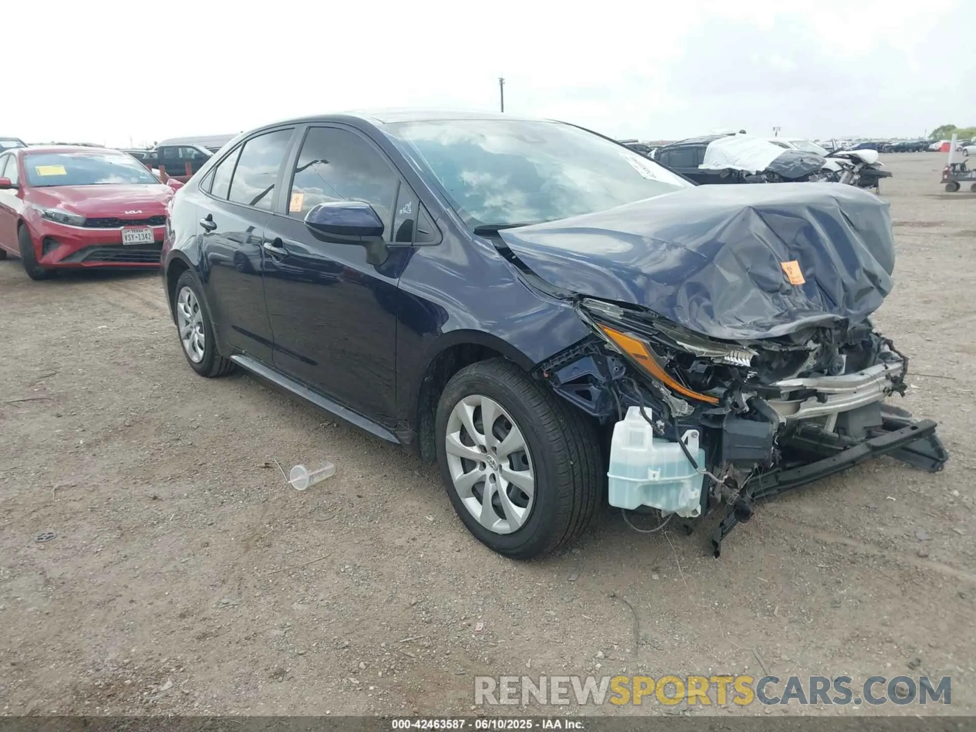 1 Photograph of a damaged car JTDEPMAE5MJ141682 TOYOTA COROLLA 2021
