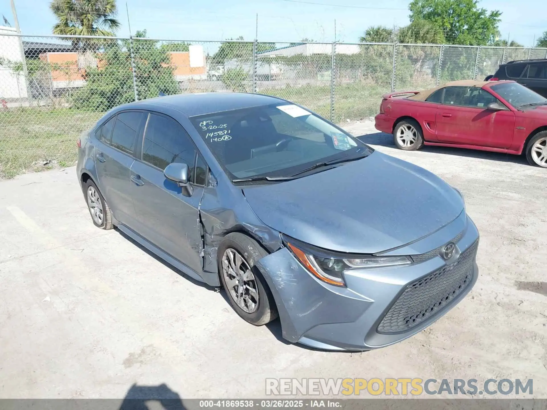 6 Photograph of a damaged car JTDEPMAE5MJ177582 TOYOTA COROLLA 2021