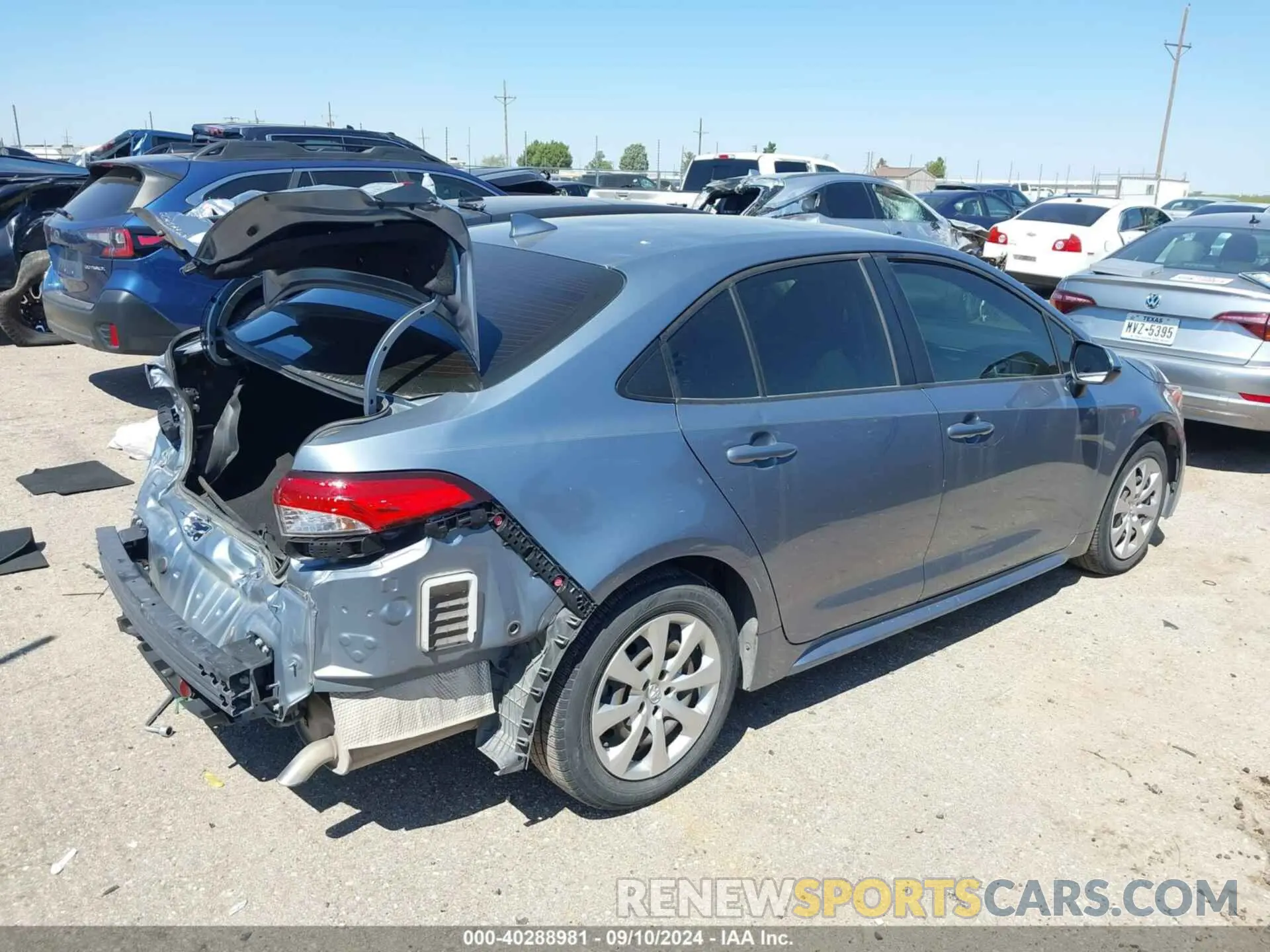 4 Фотография поврежденного автомобиля JTDEPMAE6MJ118220 TOYOTA COROLLA 2021