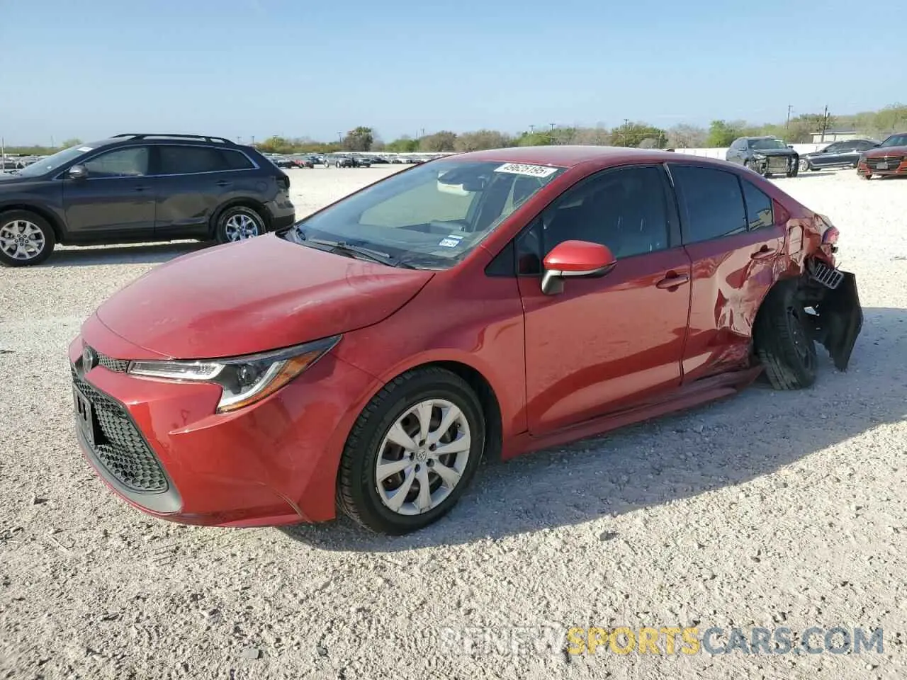 1 Photograph of a damaged car JTDEPMAE6MJ123384 TOYOTA COROLLA 2021