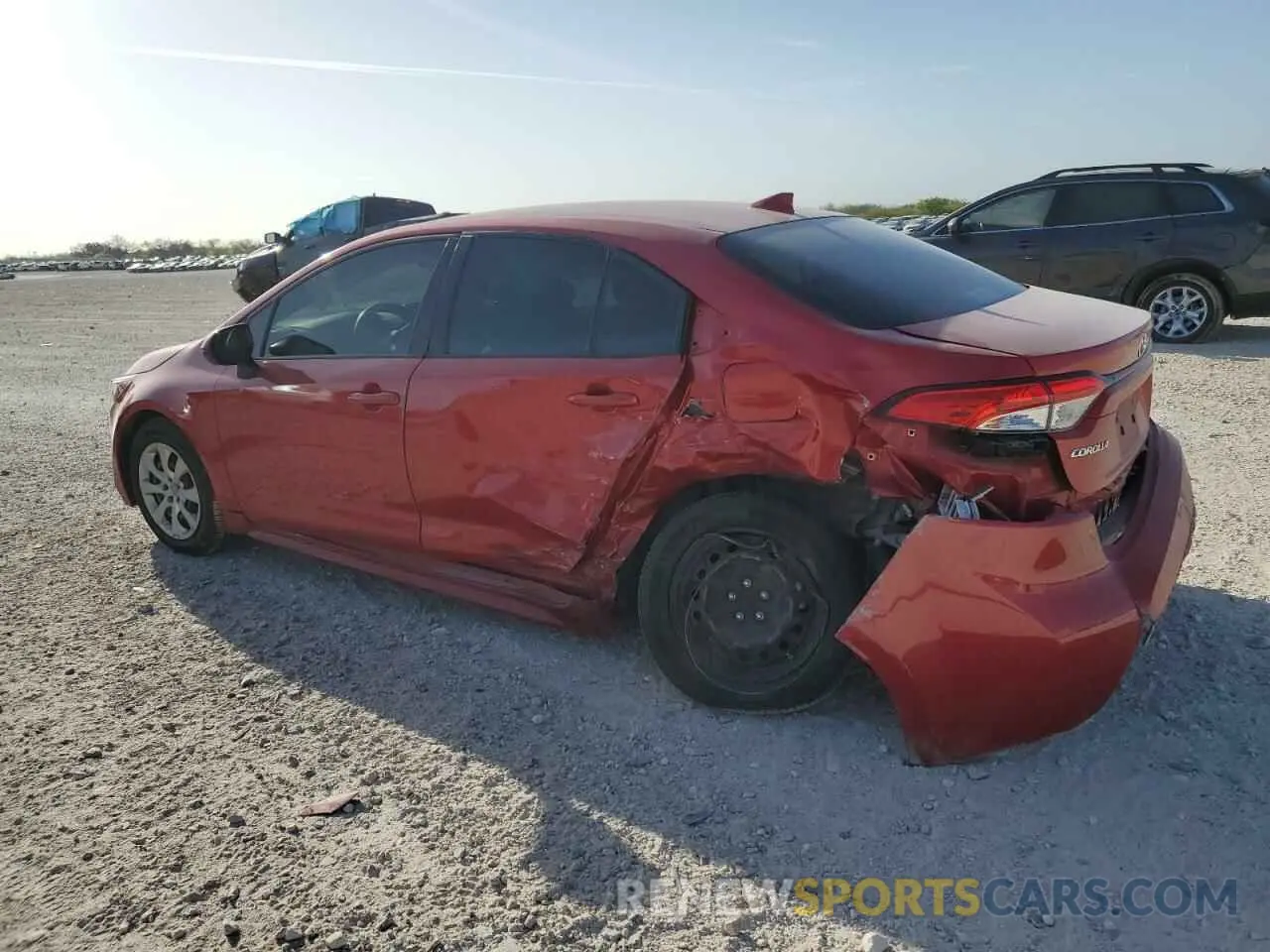 2 Photograph of a damaged car JTDEPMAE6MJ123384 TOYOTA COROLLA 2021