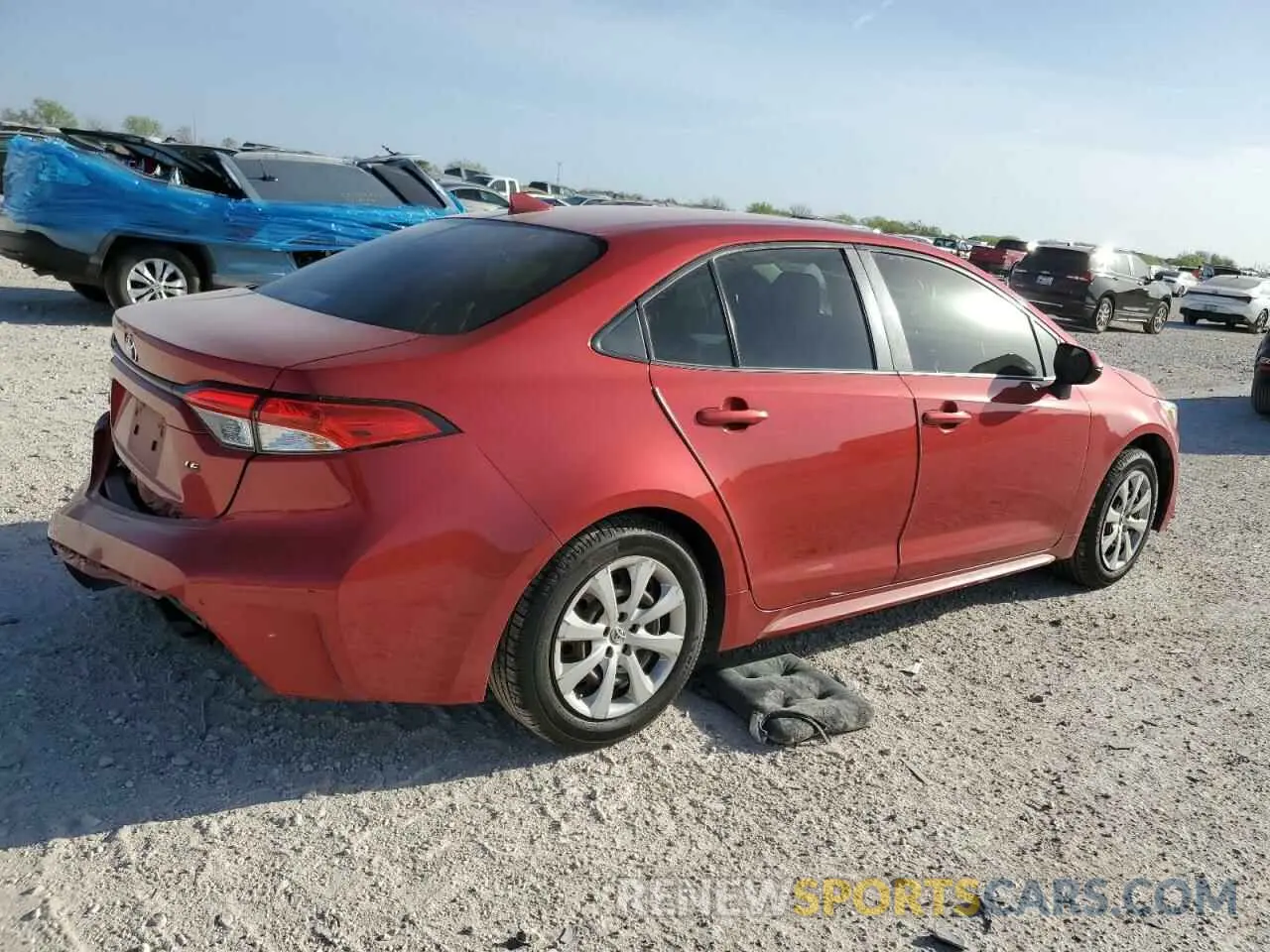 3 Photograph of a damaged car JTDEPMAE6MJ123384 TOYOTA COROLLA 2021