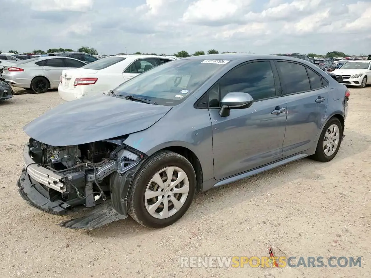 1 Photograph of a damaged car JTDEPMAE6MJ128083 TOYOTA COROLLA 2021