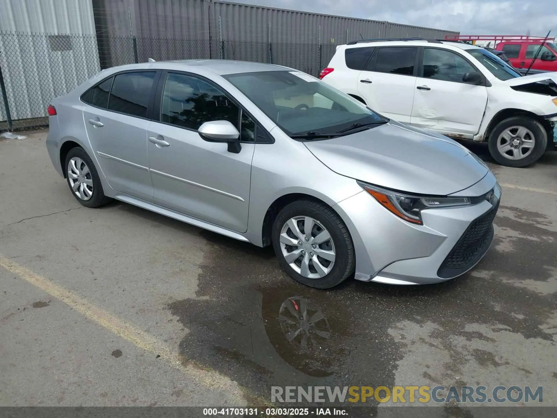 1 Photograph of a damaged car JTDEPMAE6MJ133073 TOYOTA COROLLA 2021