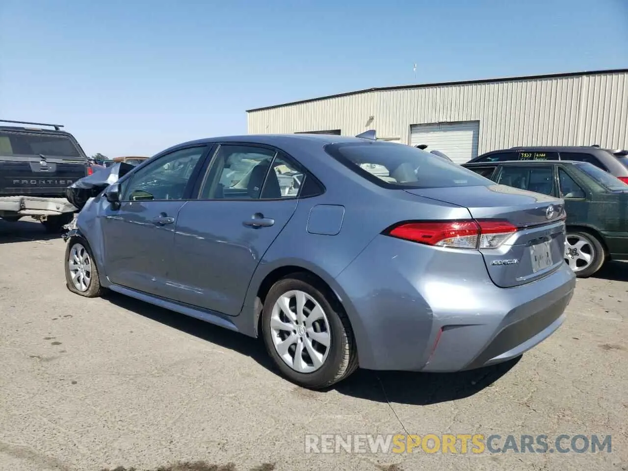 2 Photograph of a damaged car JTDEPMAE6MJ140587 TOYOTA COROLLA 2021
